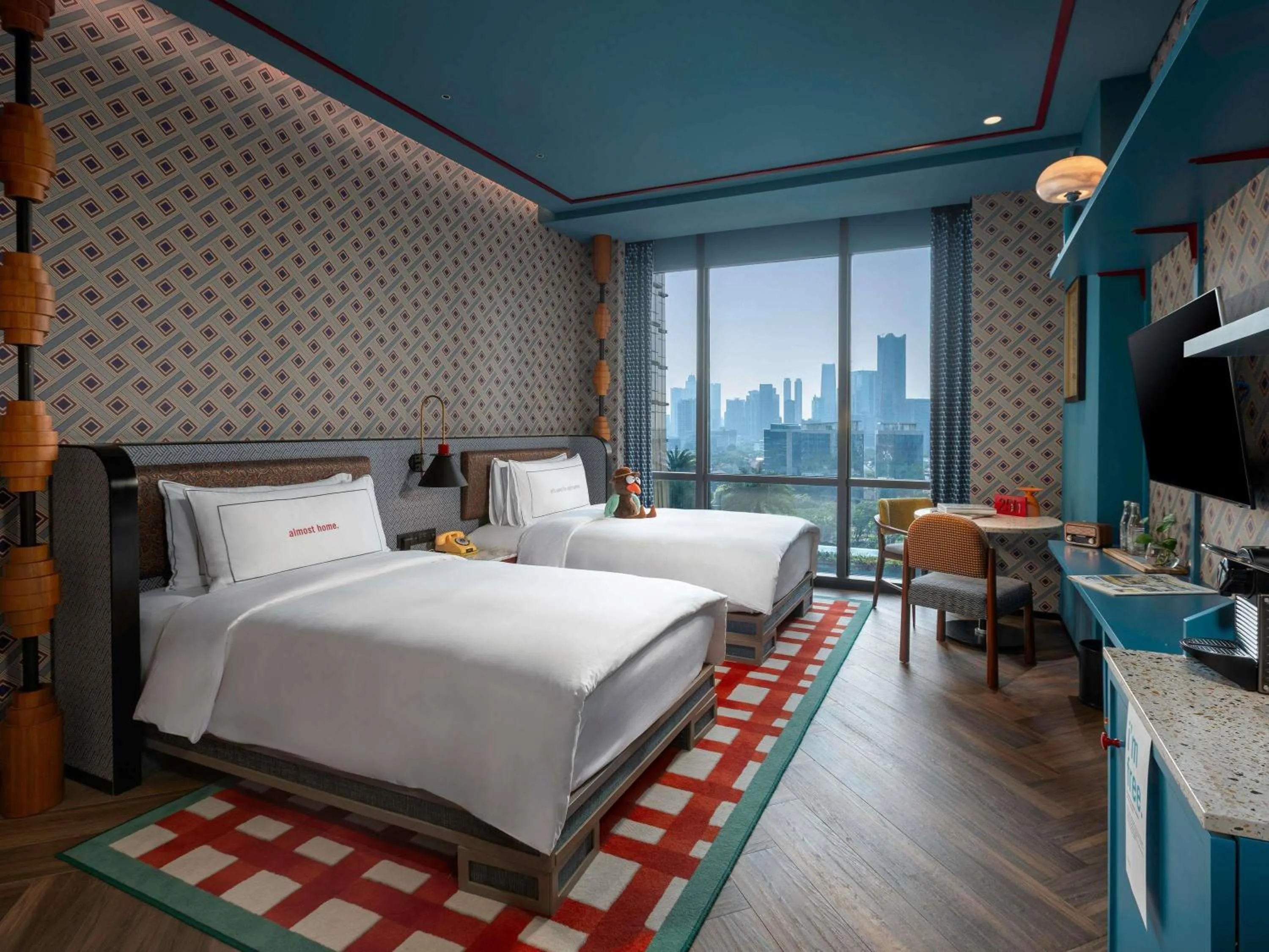 Bedroom, Bed in 25hours Hotel Jakarta The Oddbird