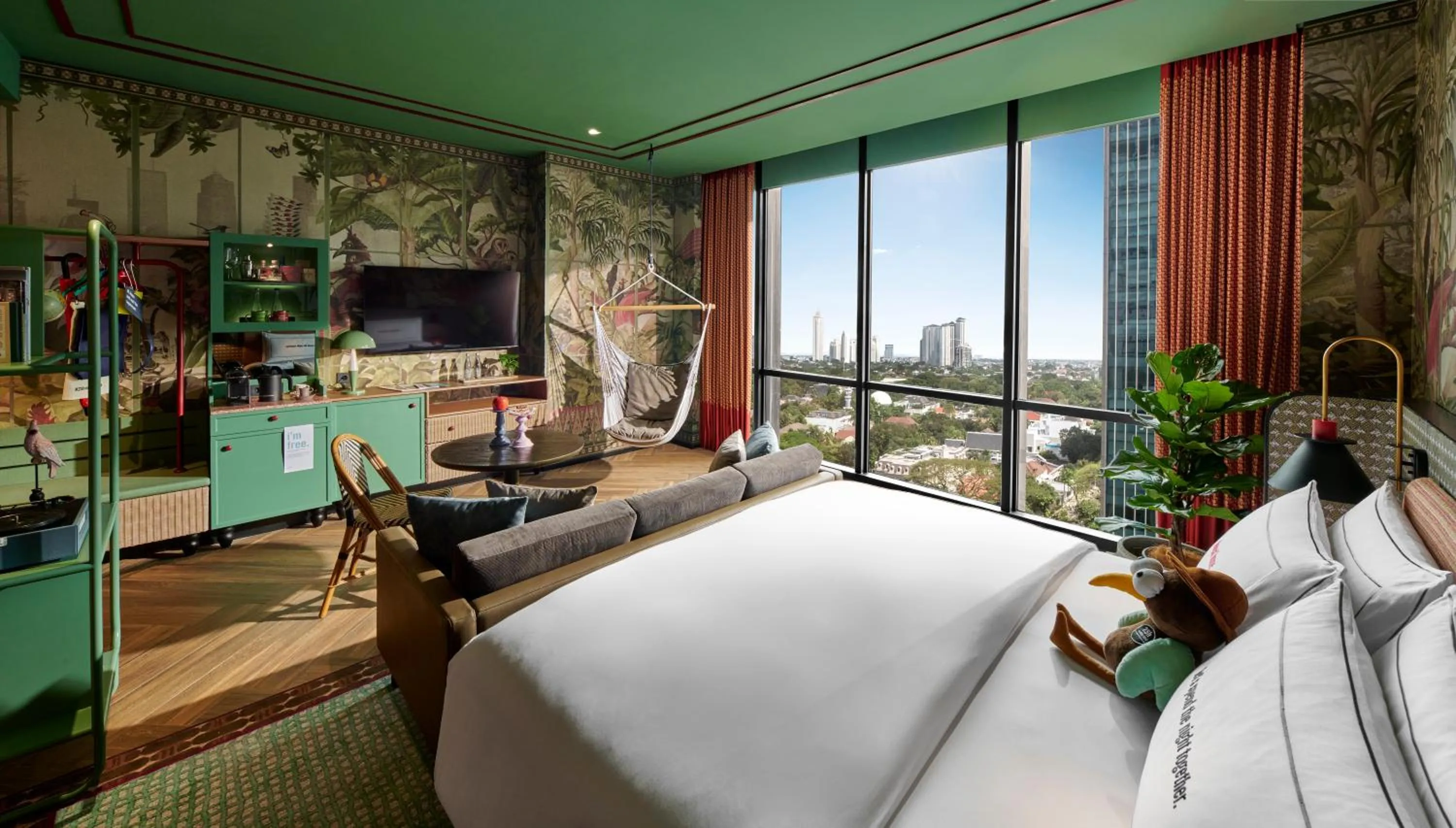 Bedroom, Bed in 25hours Hotel Jakarta The Oddbird