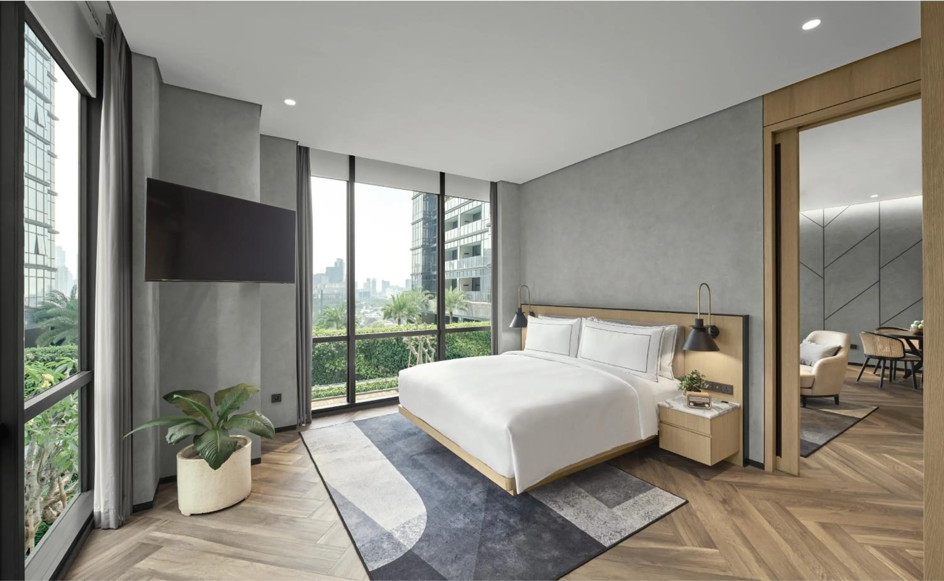 Bed in 25hours Hotel Jakarta The Oddbird