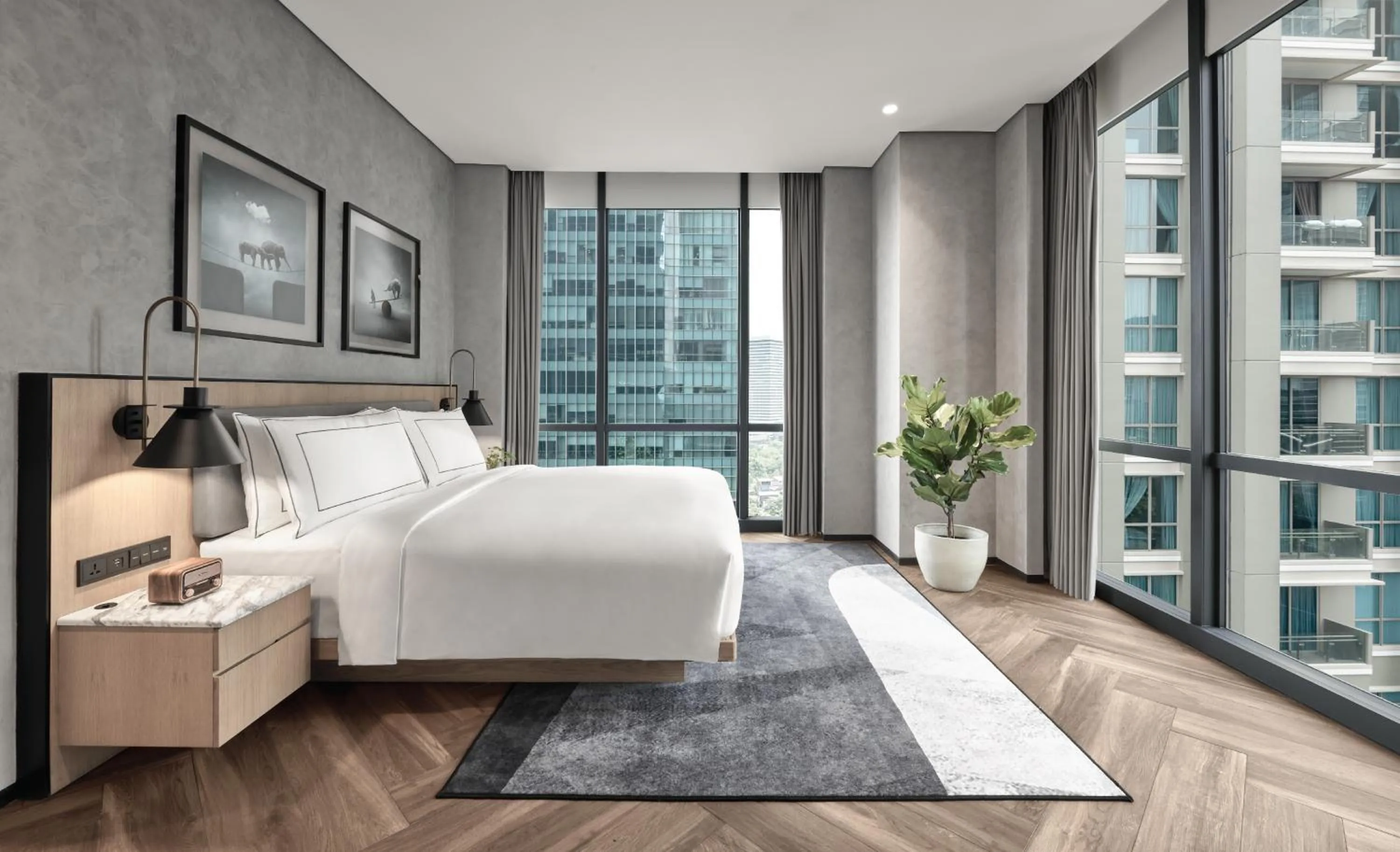 Bed in 25hours Hotel Jakarta The Oddbird