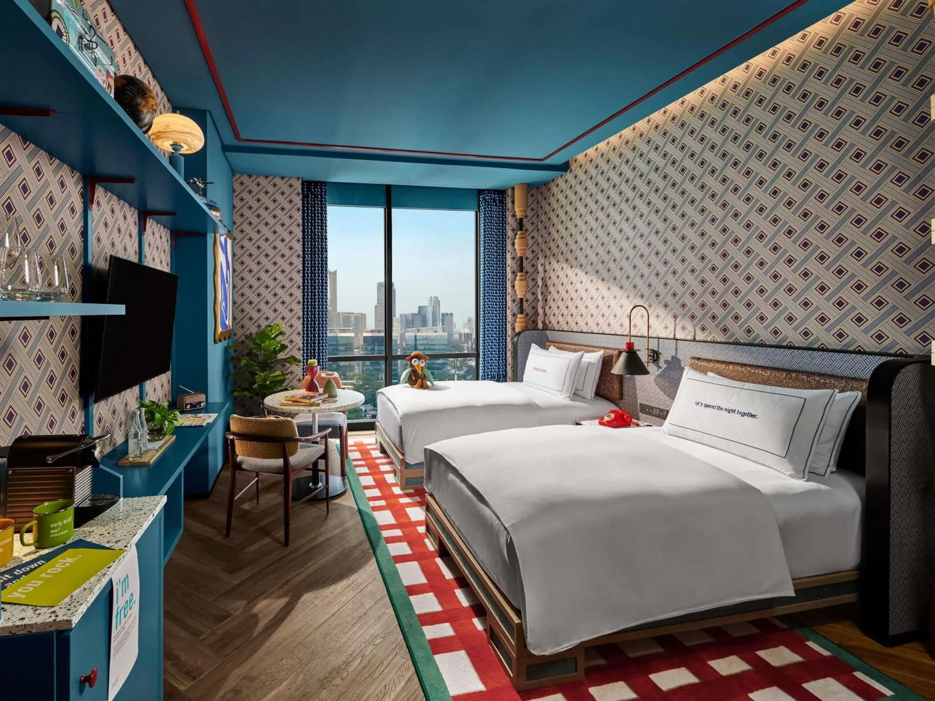 Bedroom, Bed in 25hours Hotel Jakarta The Oddbird Bedroom, Bed in 25hours Hotel Jakarta The Oddbird