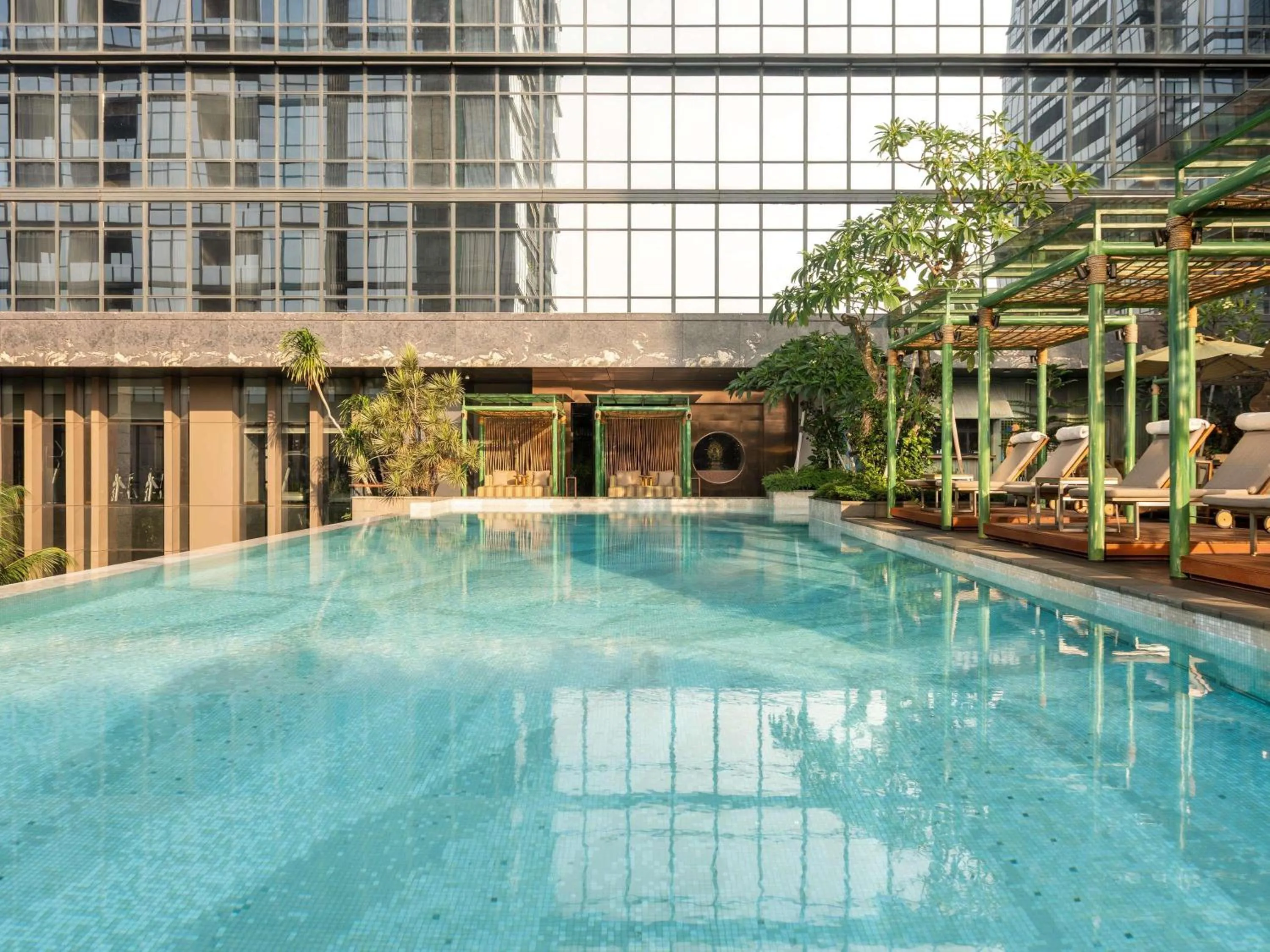 Pool view in 25hours Hotel Jakarta The Oddbird