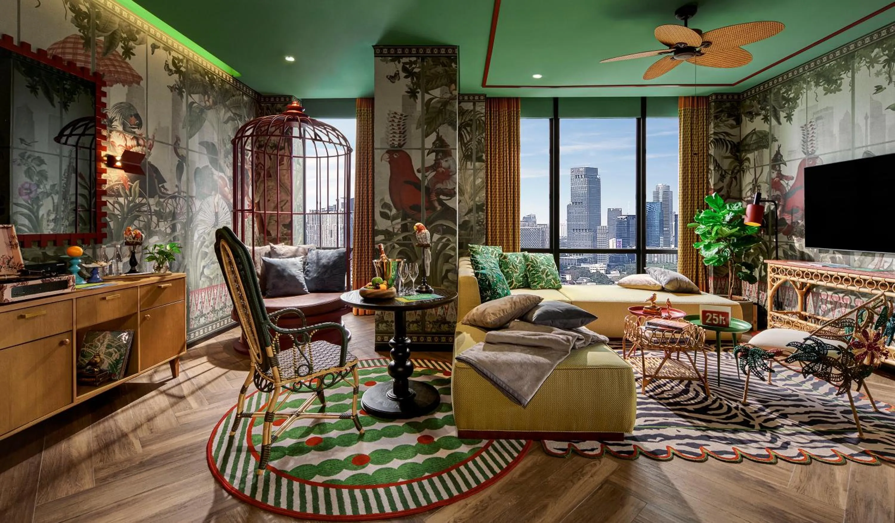 Living room in 25hours Hotel Jakarta The Oddbird