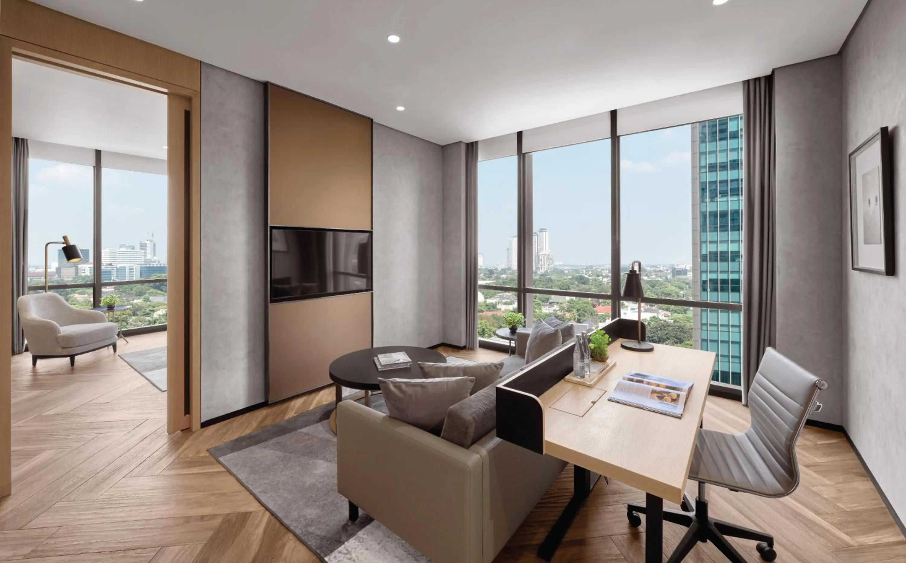 Living room in 25hours Hotel Jakarta The Oddbird