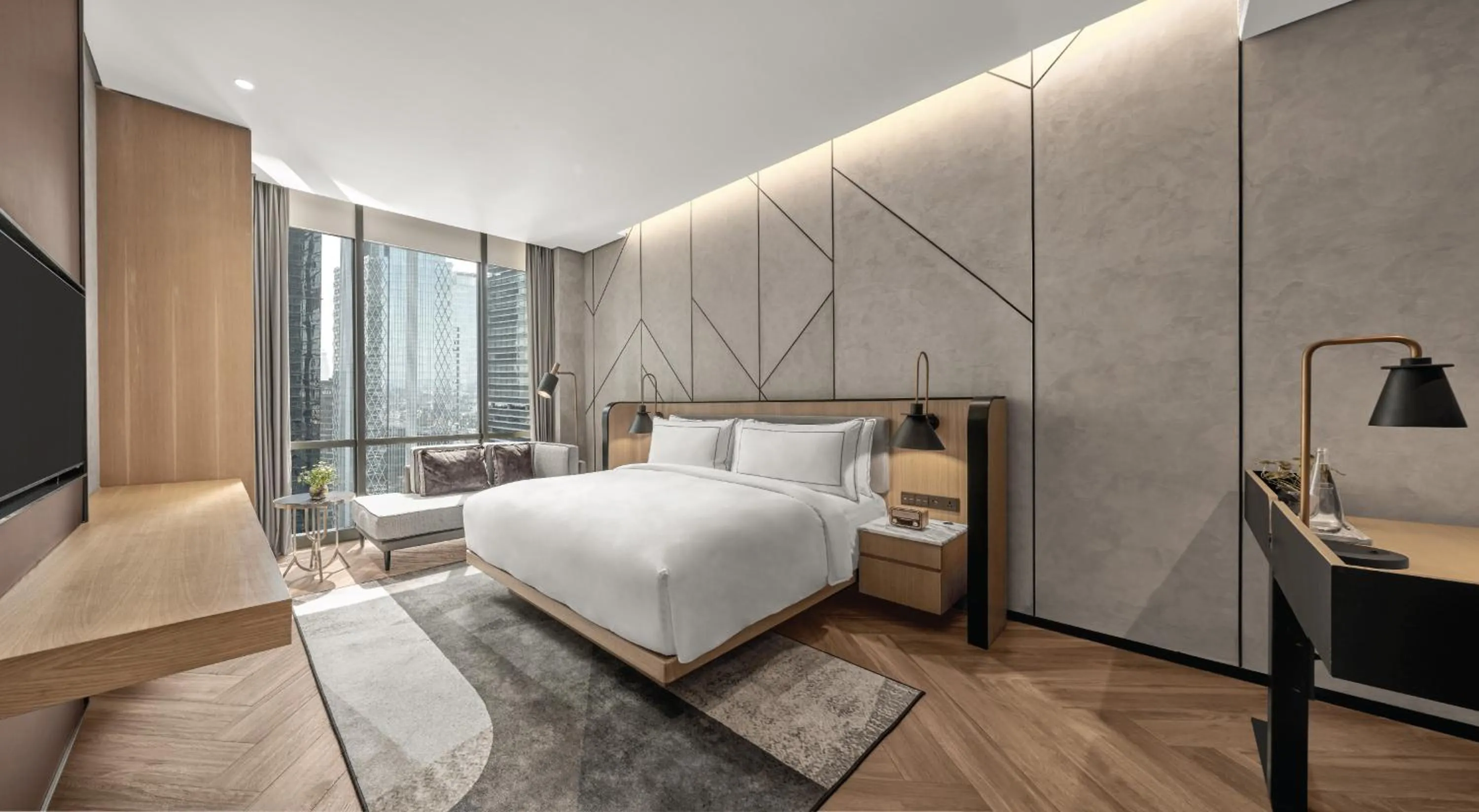 Bedroom, Bed in 25hours Hotel Jakarta The Oddbird