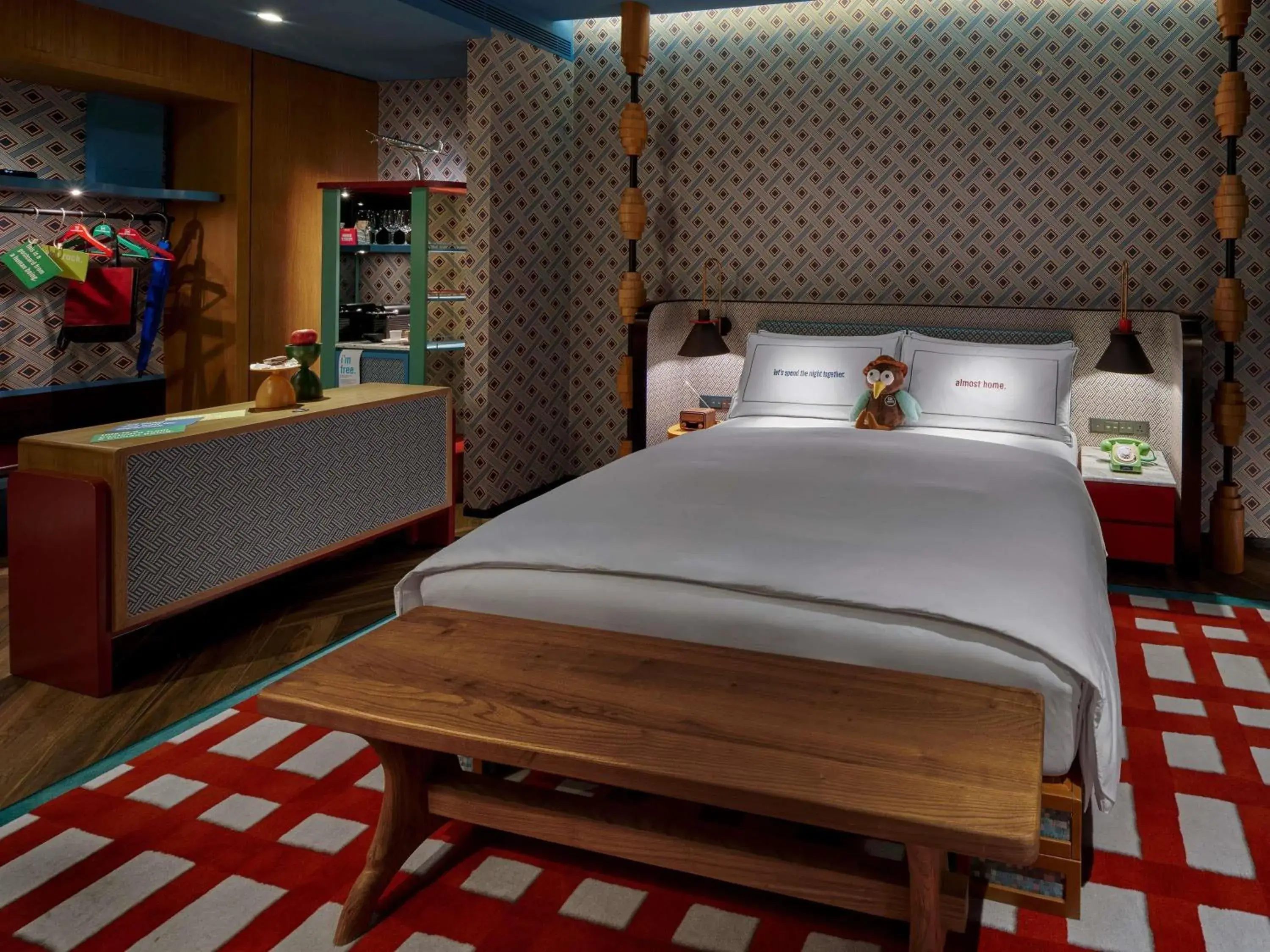 Bedroom, Bed in 25hours Hotel Jakarta The Oddbird Bedroom, Bed in 25hours Hotel Jakarta The Oddbird