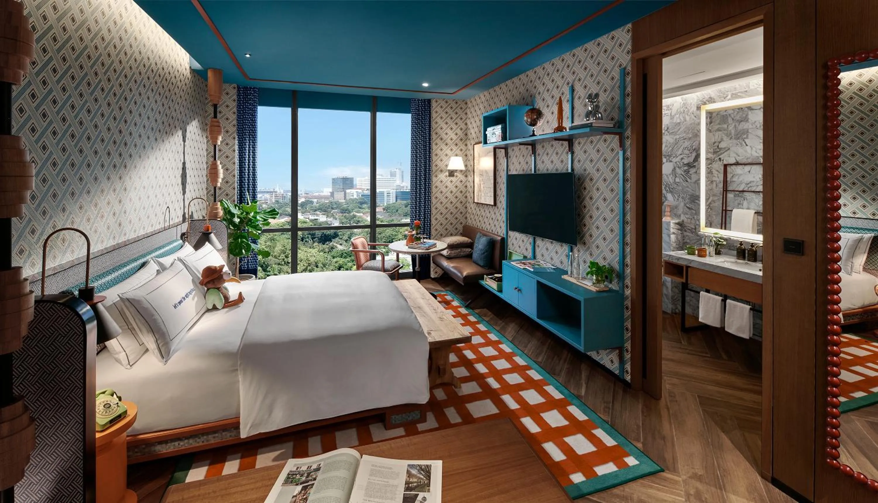 Bedroom, Bed in 25hours Hotel Jakarta The Oddbird