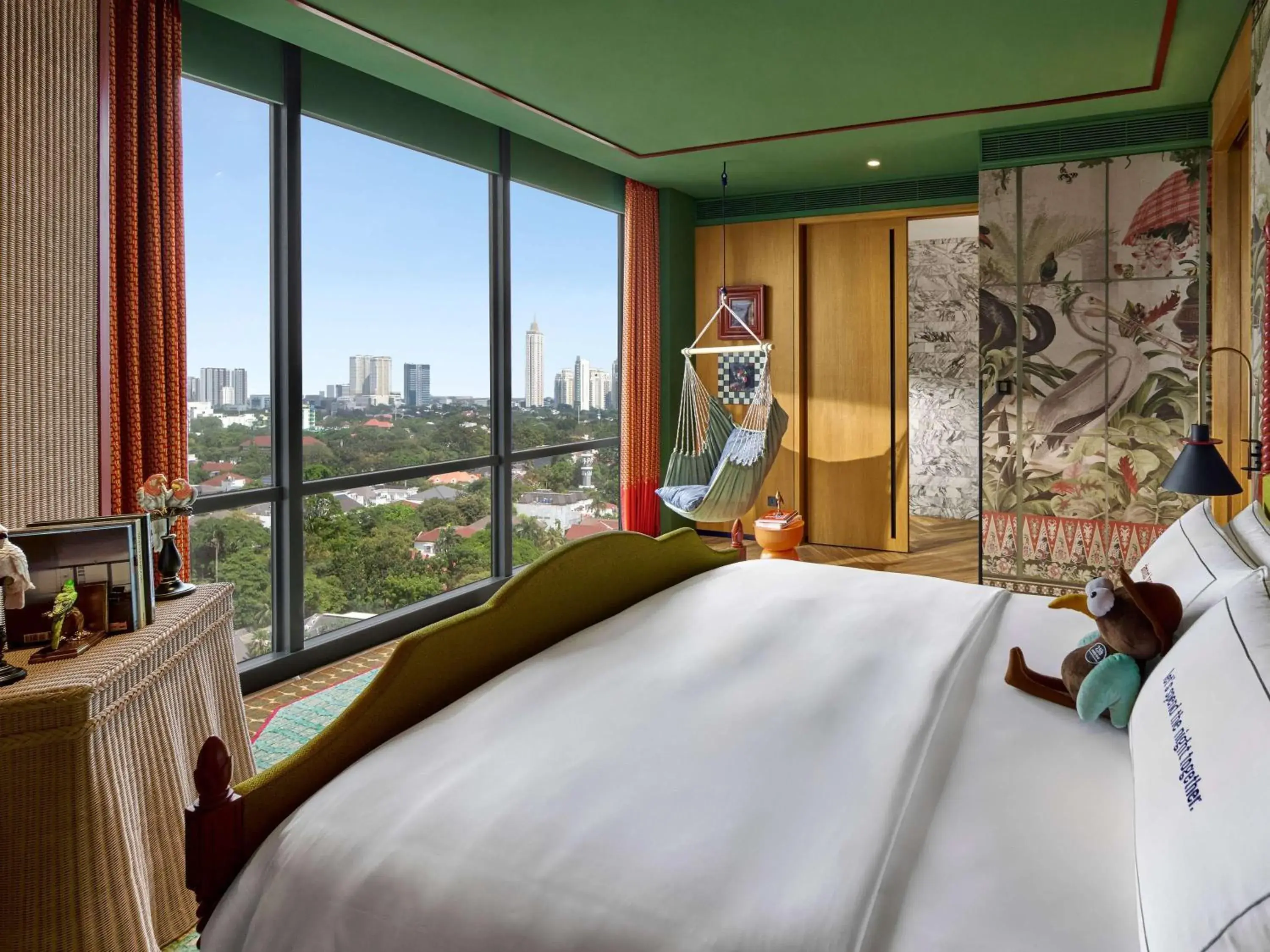 Bedroom, Bed in 25hours Hotel Jakarta The Oddbird Bedroom, Bed in 25hours Hotel Jakarta The Oddbird