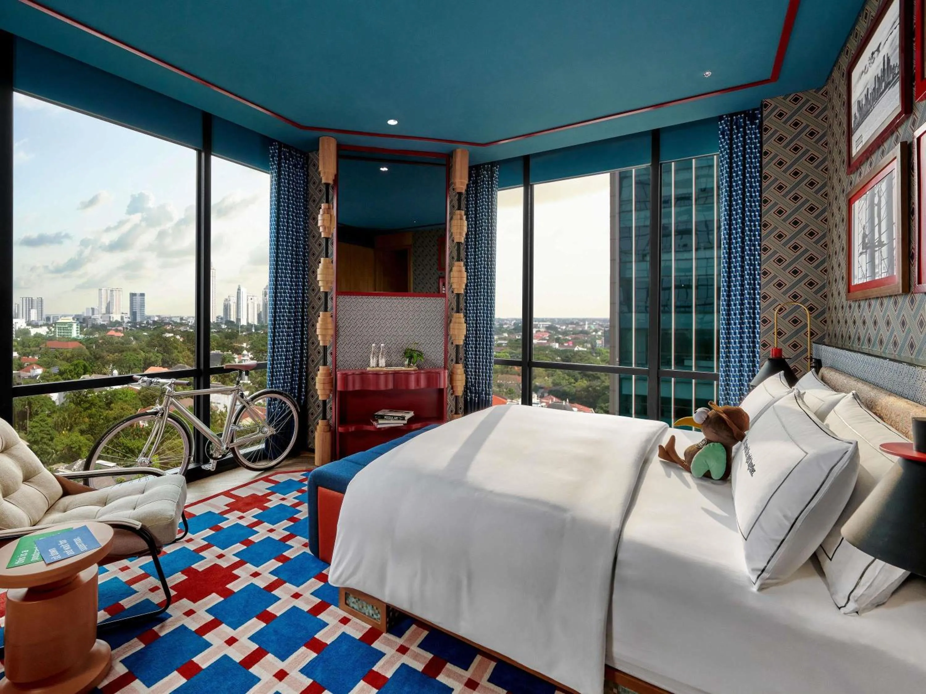 Bedroom, Bed in 25hours Hotel Jakarta The Oddbird