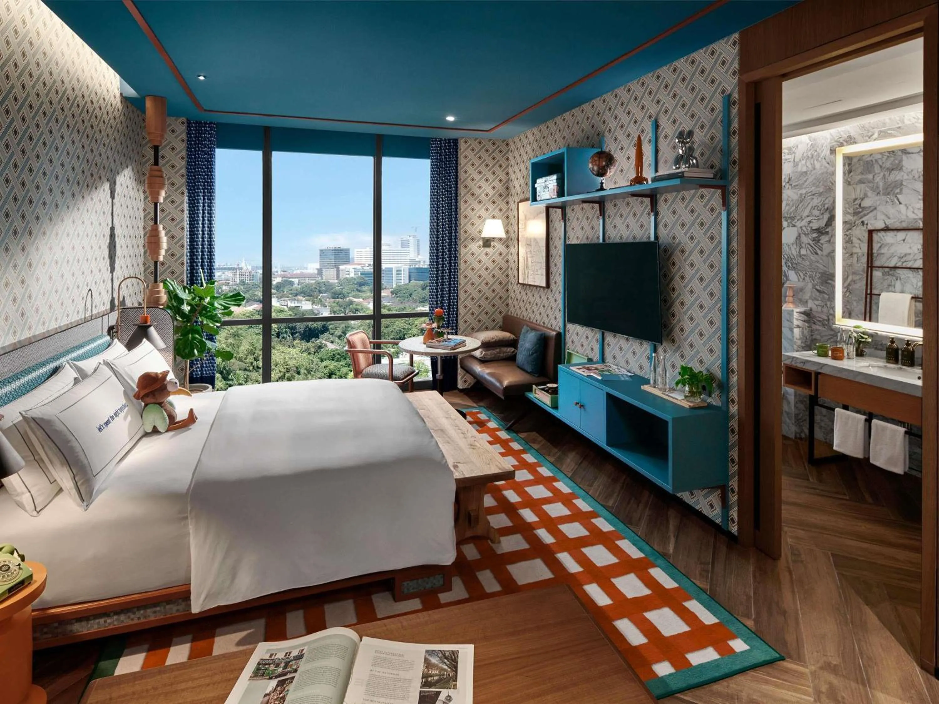 Bedroom, Bed in 25hours Hotel Jakarta The Oddbird