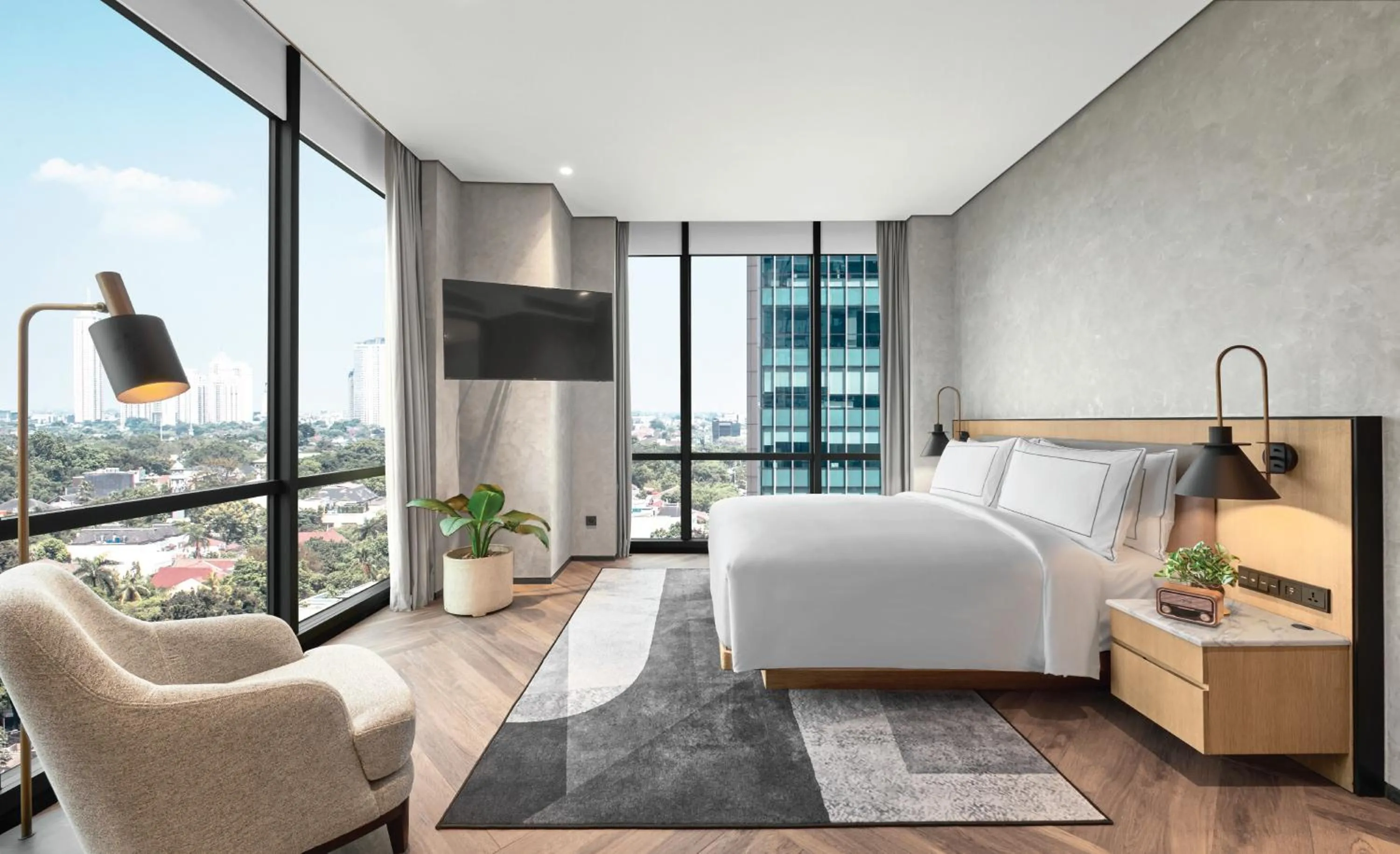 Bedroom, Bed in 25hours Hotel Jakarta The Oddbird