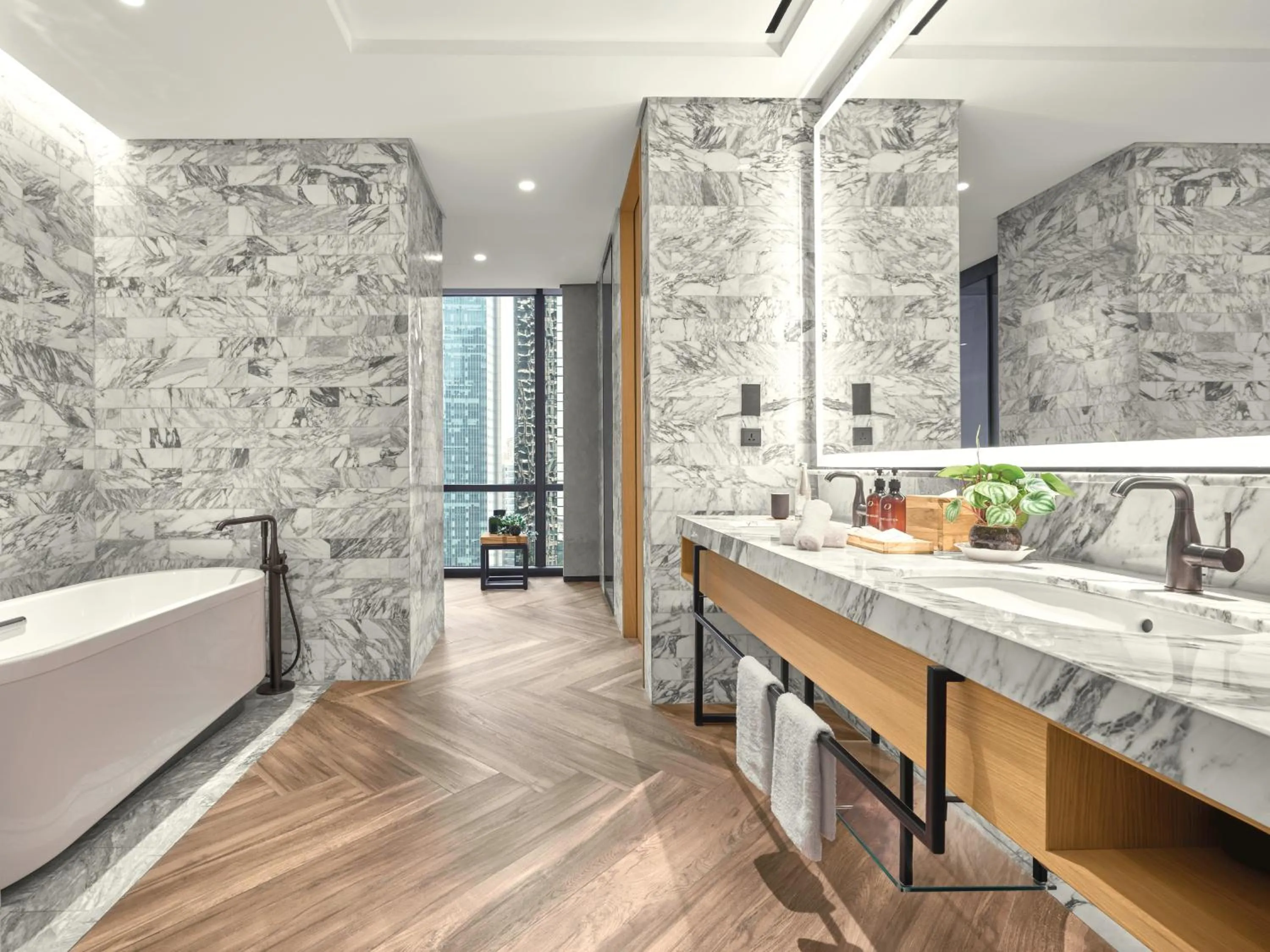 Bathroom in 25hours Hotel Jakarta The Oddbird