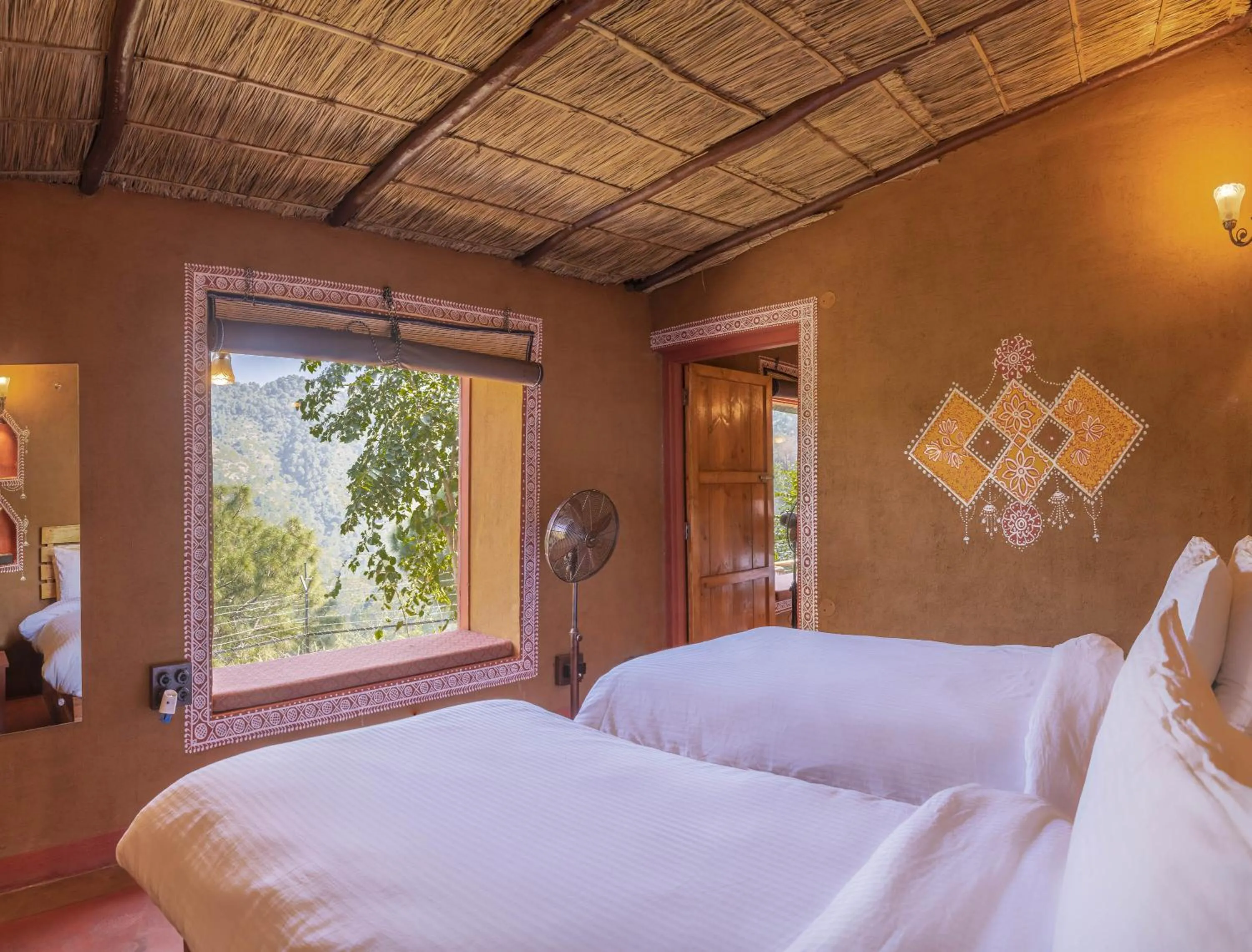 Photo of the whole room, Bed in A Kasauli Ggaon by Echor