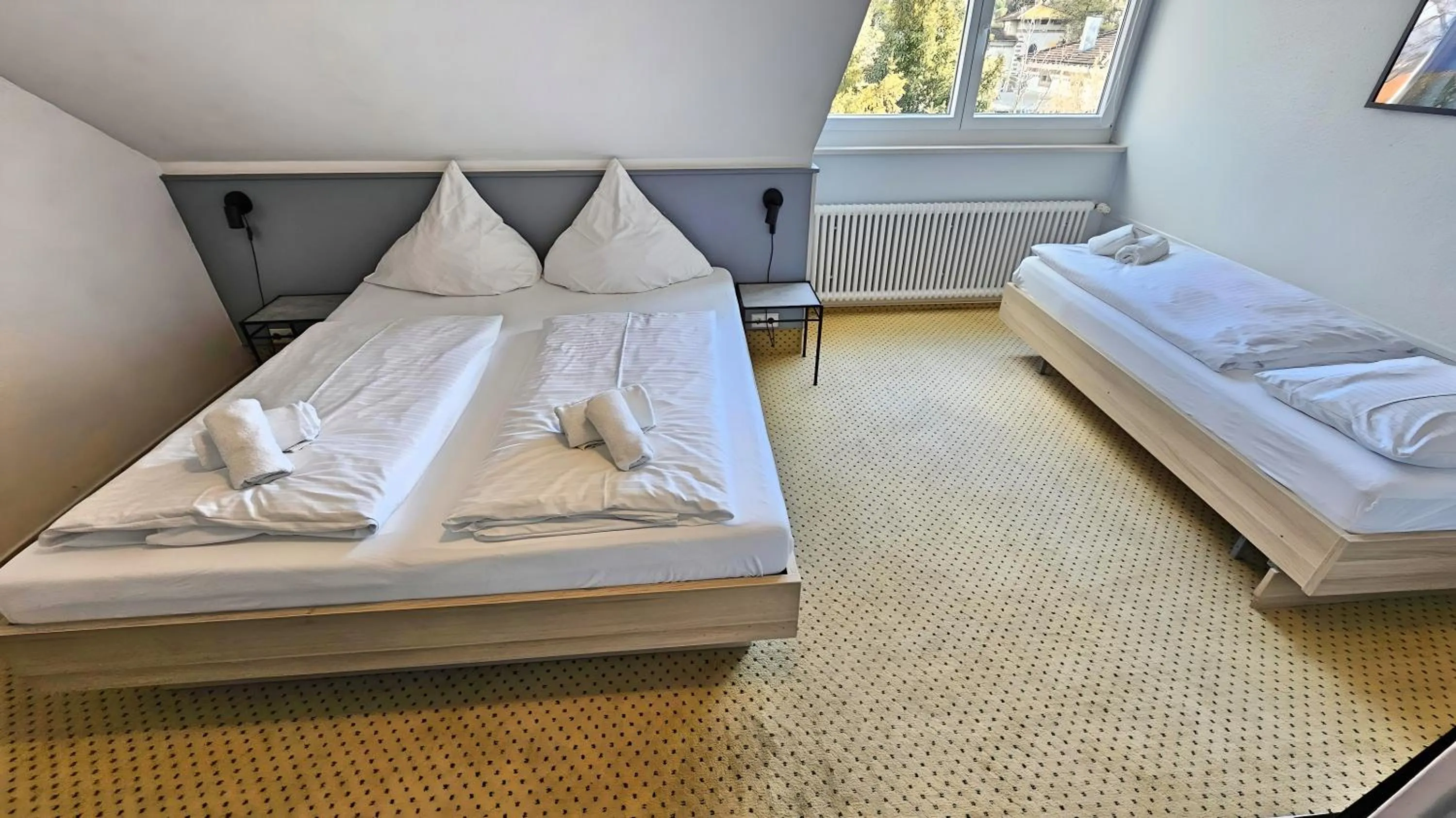 Photo of the whole room, Bed in Hotel Schachener Hof