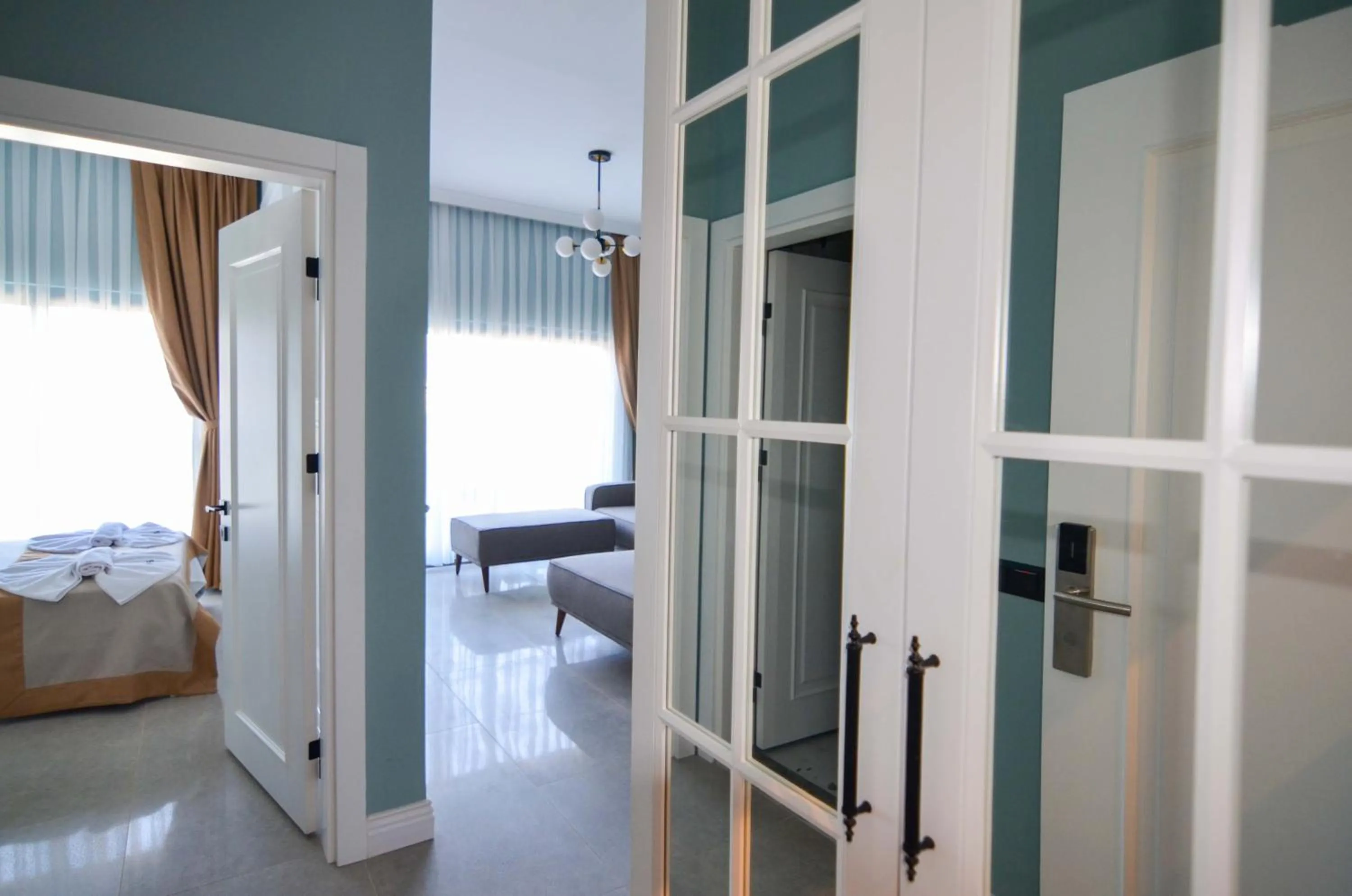 Bed in Juglans Suites