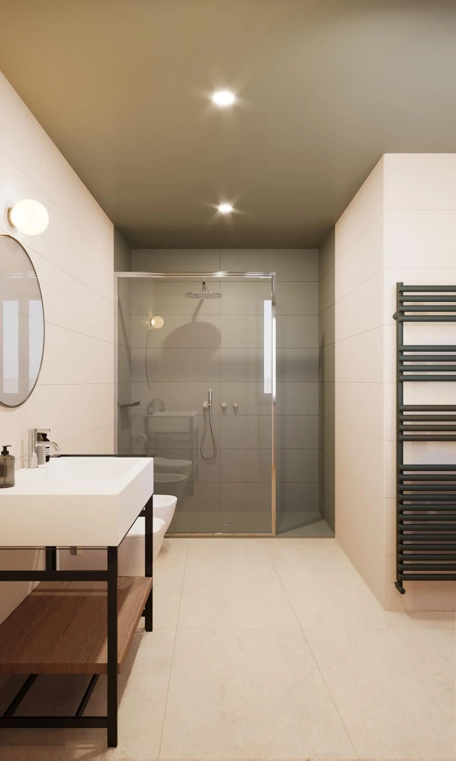 Shower in UNA HOTELS Occhiobello