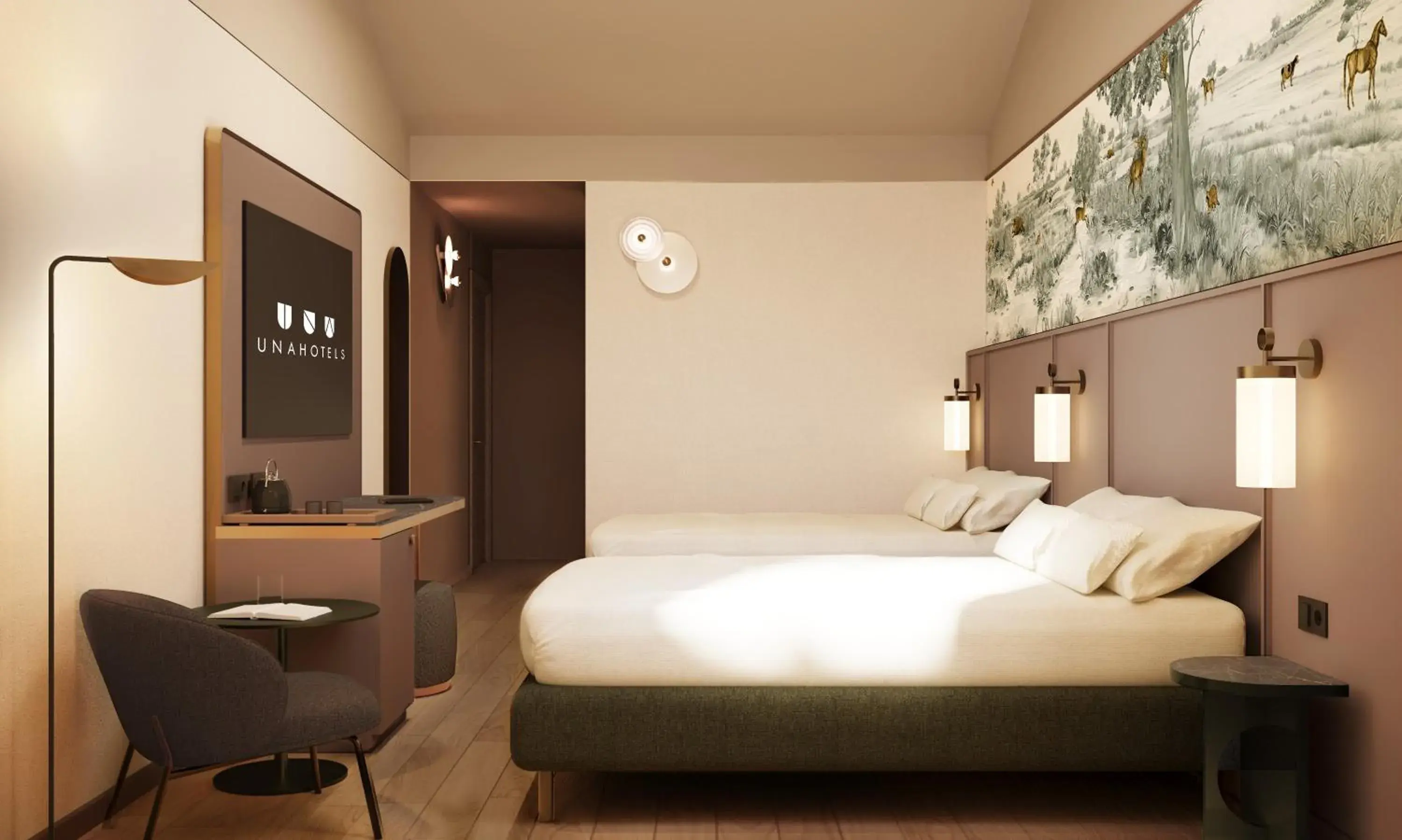 Bedroom, Bed in UNA HOTELS Occhiobello Bedroom, Bed in UNA HOTELS Occhiobello