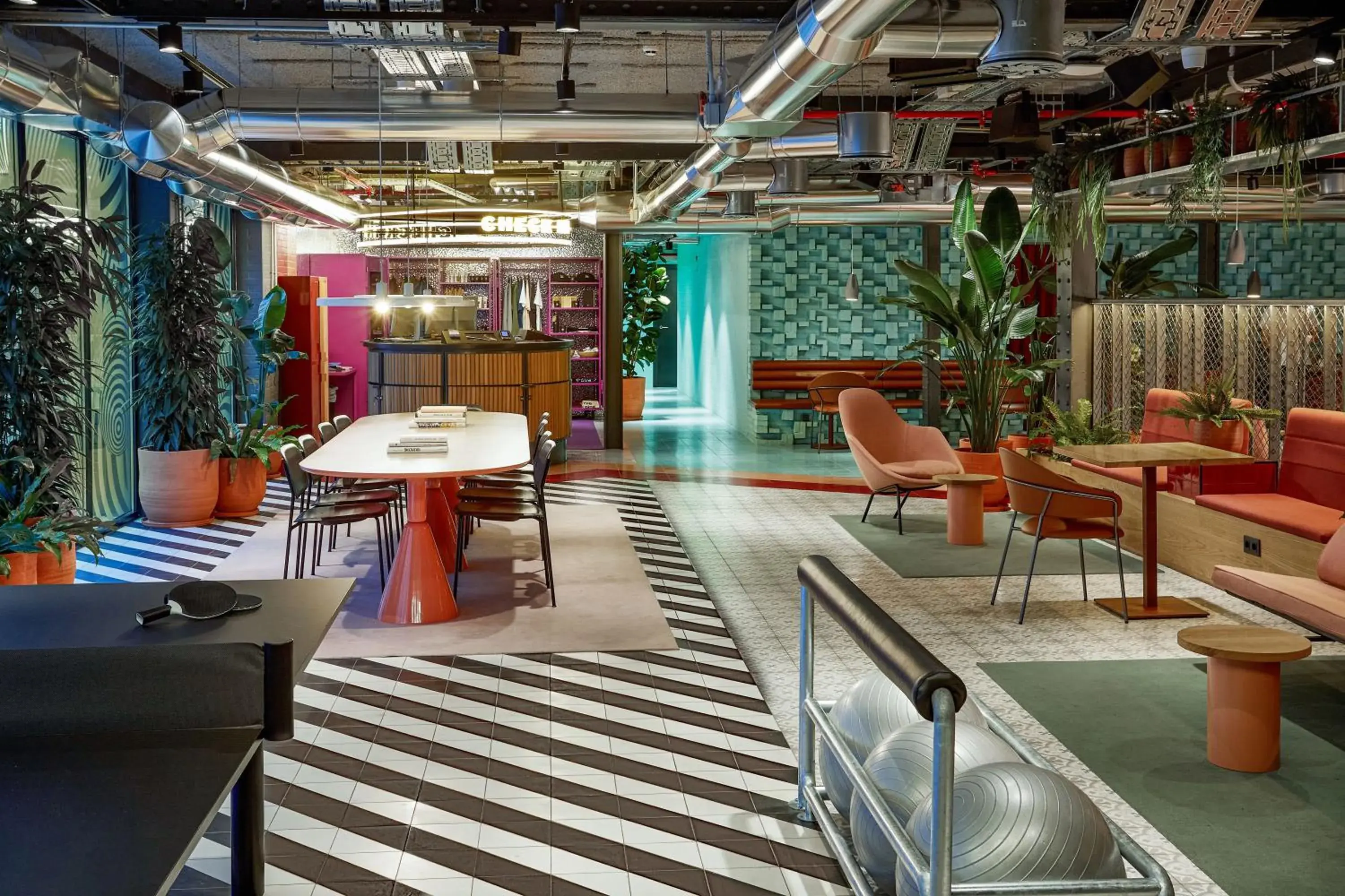 Lobby or reception in The Social Hub Madrid 4 star Lobby or reception in The Social Hub Madrid 4 star