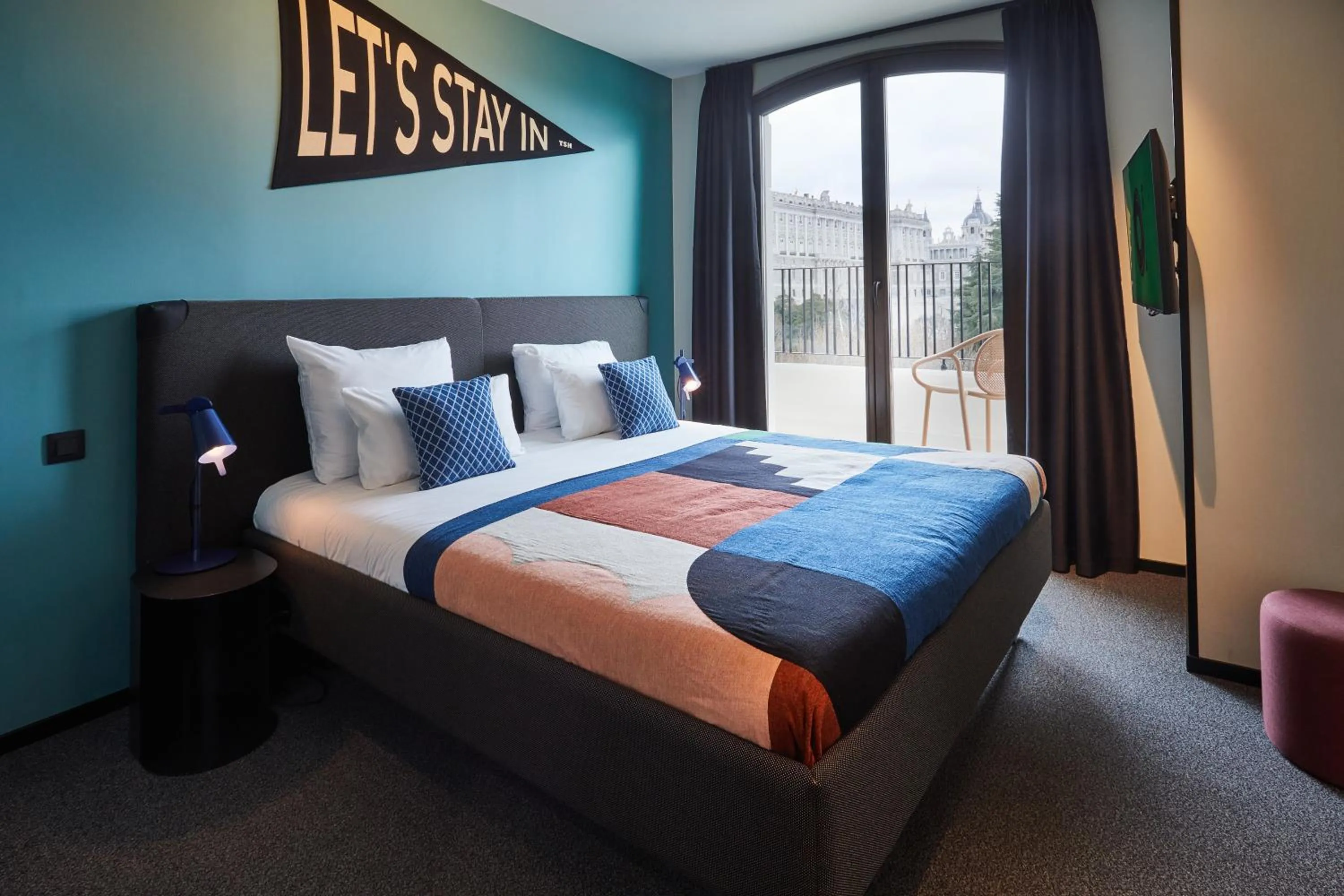 Decorative detail, Bed in The Social Hub Madrid