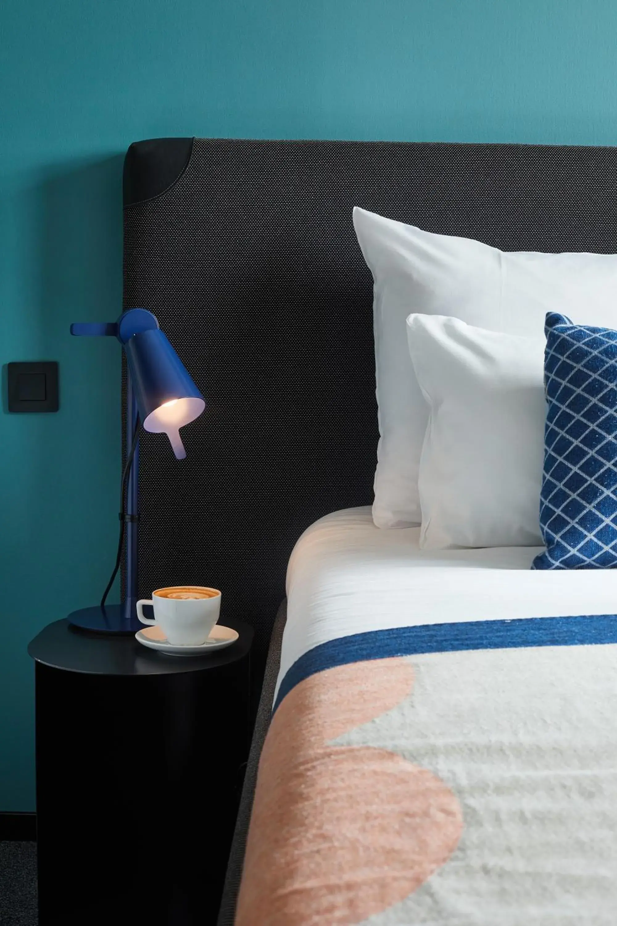 Decorative detail, Bed in The Social Hub Madrid Decorative detail, Bed in The Social Hub Madrid