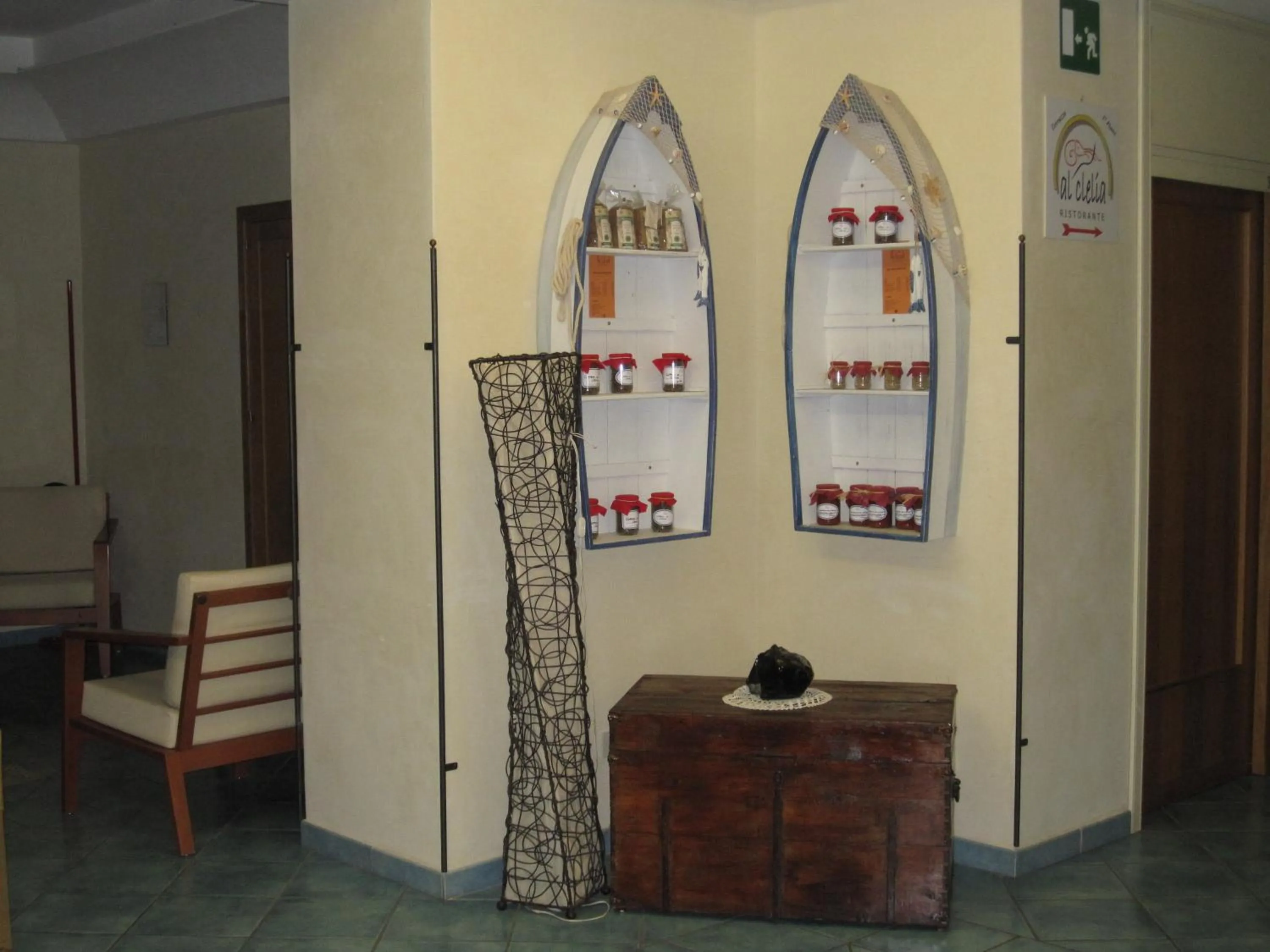 Lobby or reception in Hotel Clelia