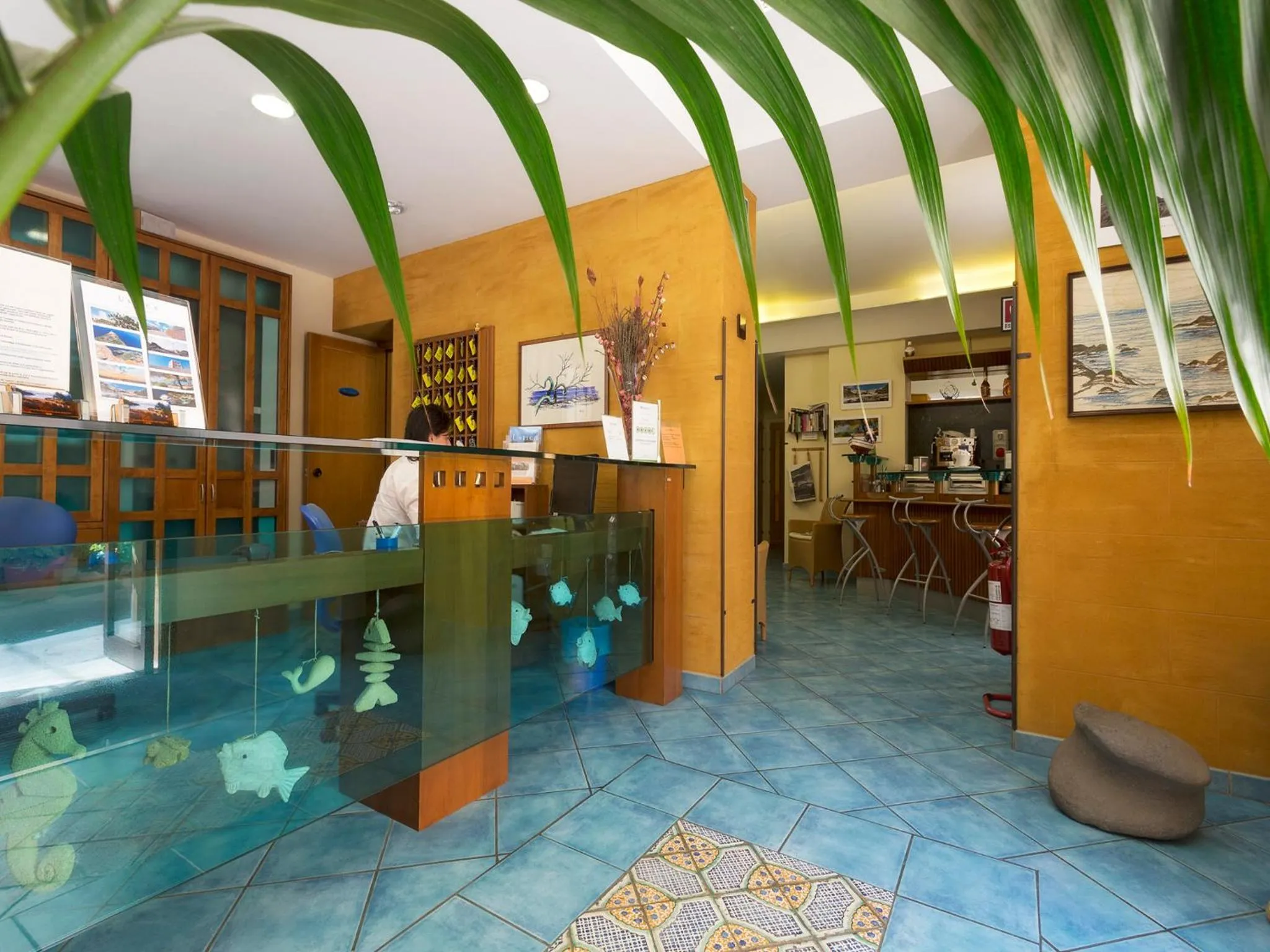 Lobby or reception in Hotel Clelia