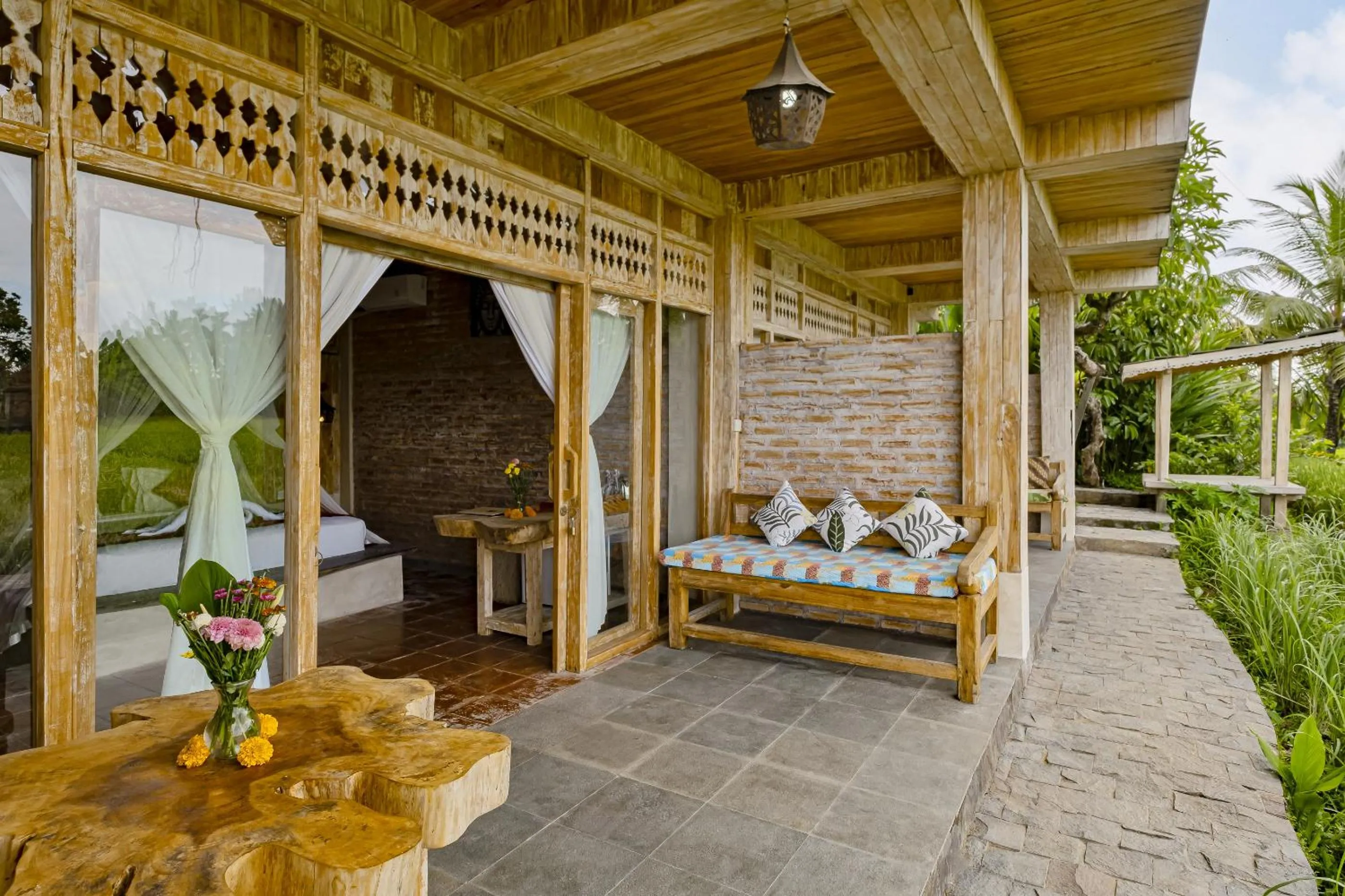 Property building in Joglo Organik Guesthouse