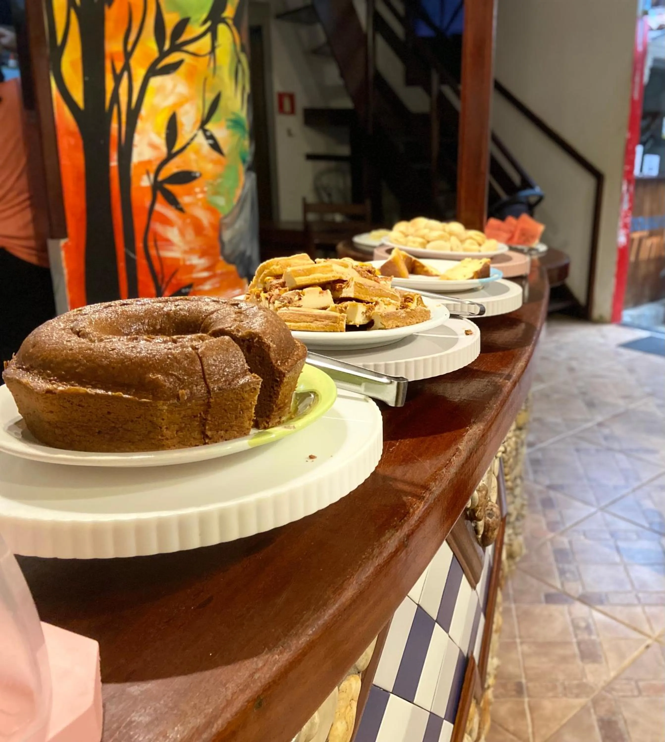 Buffet breakfast in Pousada Timbalada