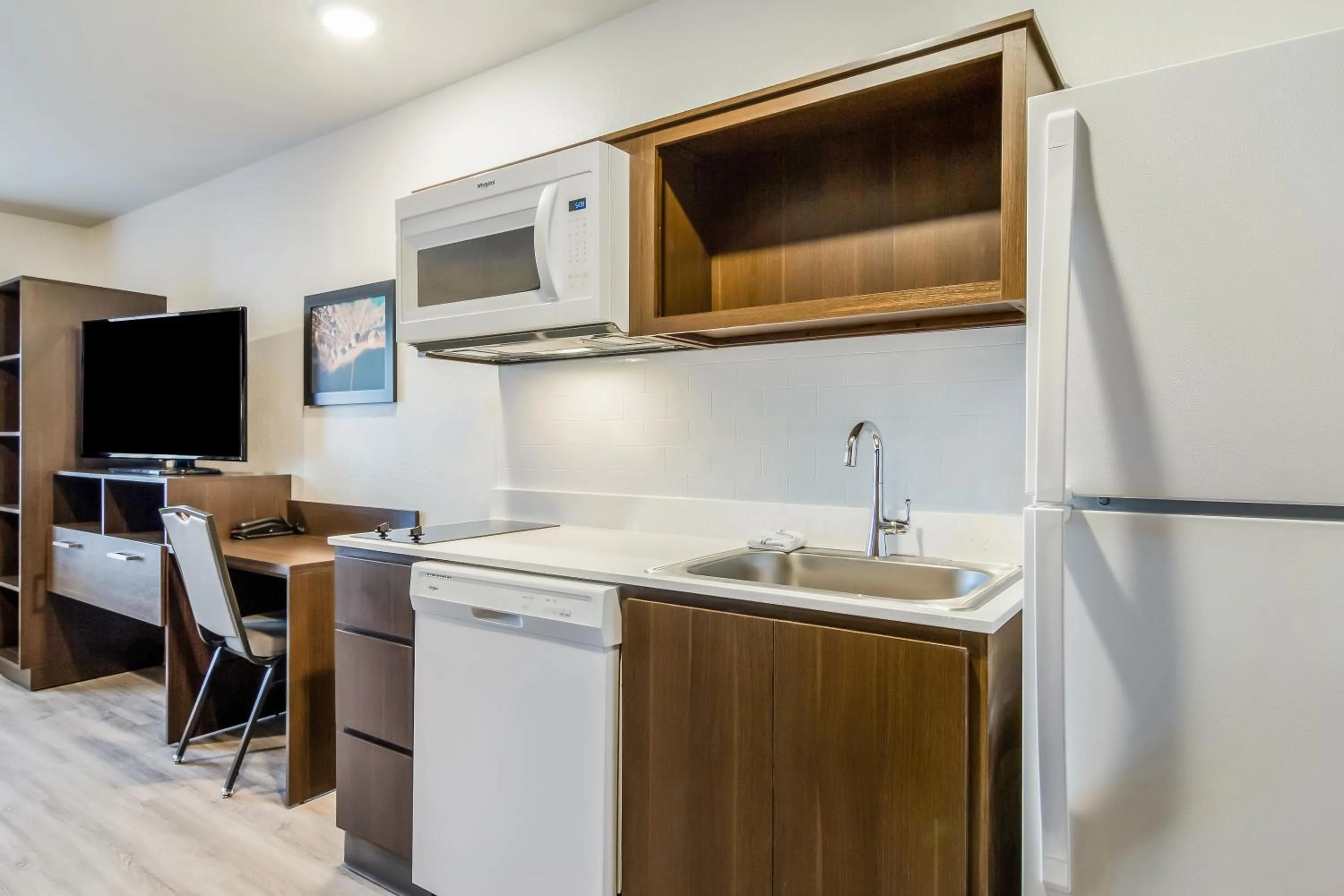 Kitchen or kitchenette in WoodSpring Suites Greensboro - High Point North