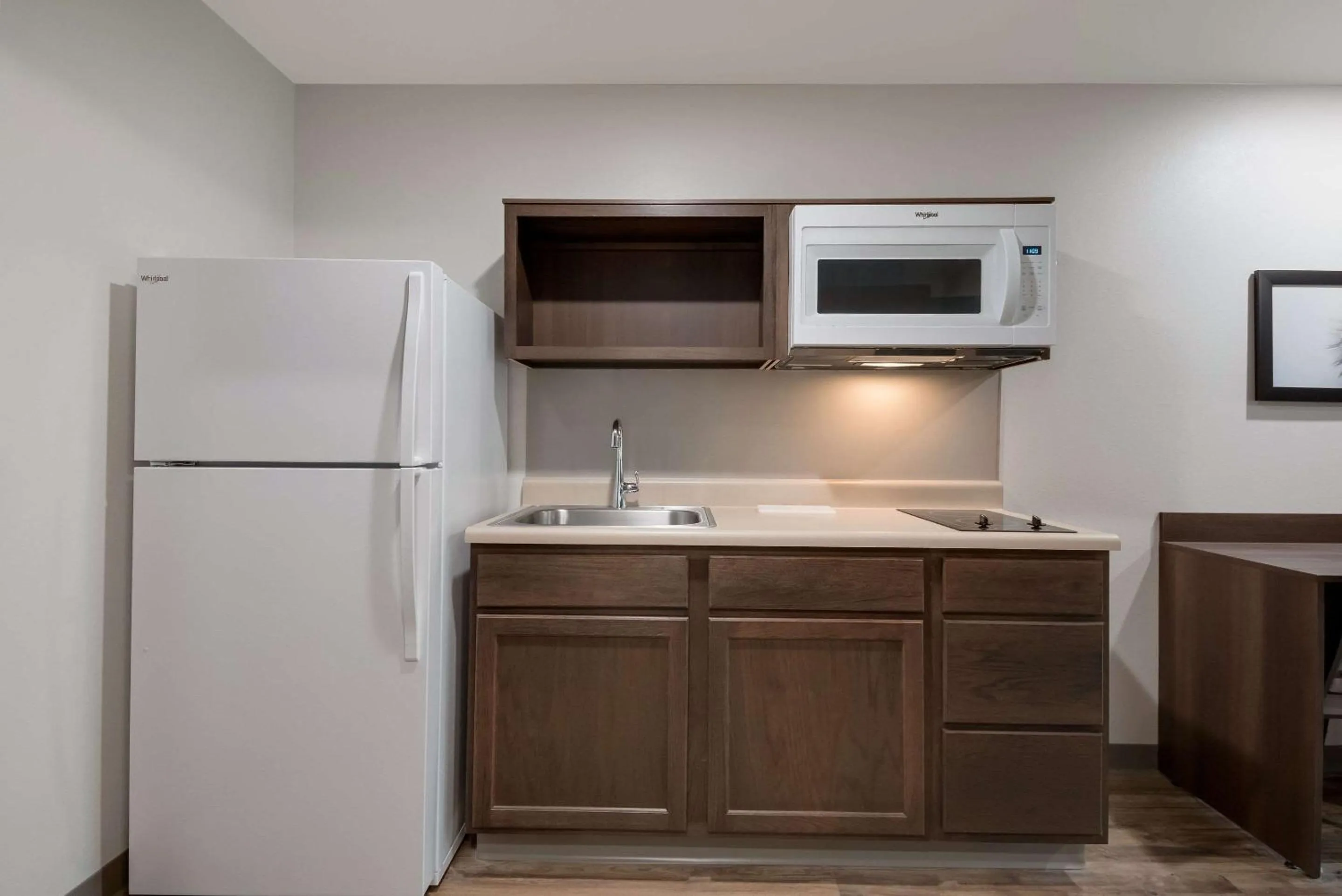Kitchen or kitchenette in WoodSpring Suites San Antonio UTSA - Medical Center