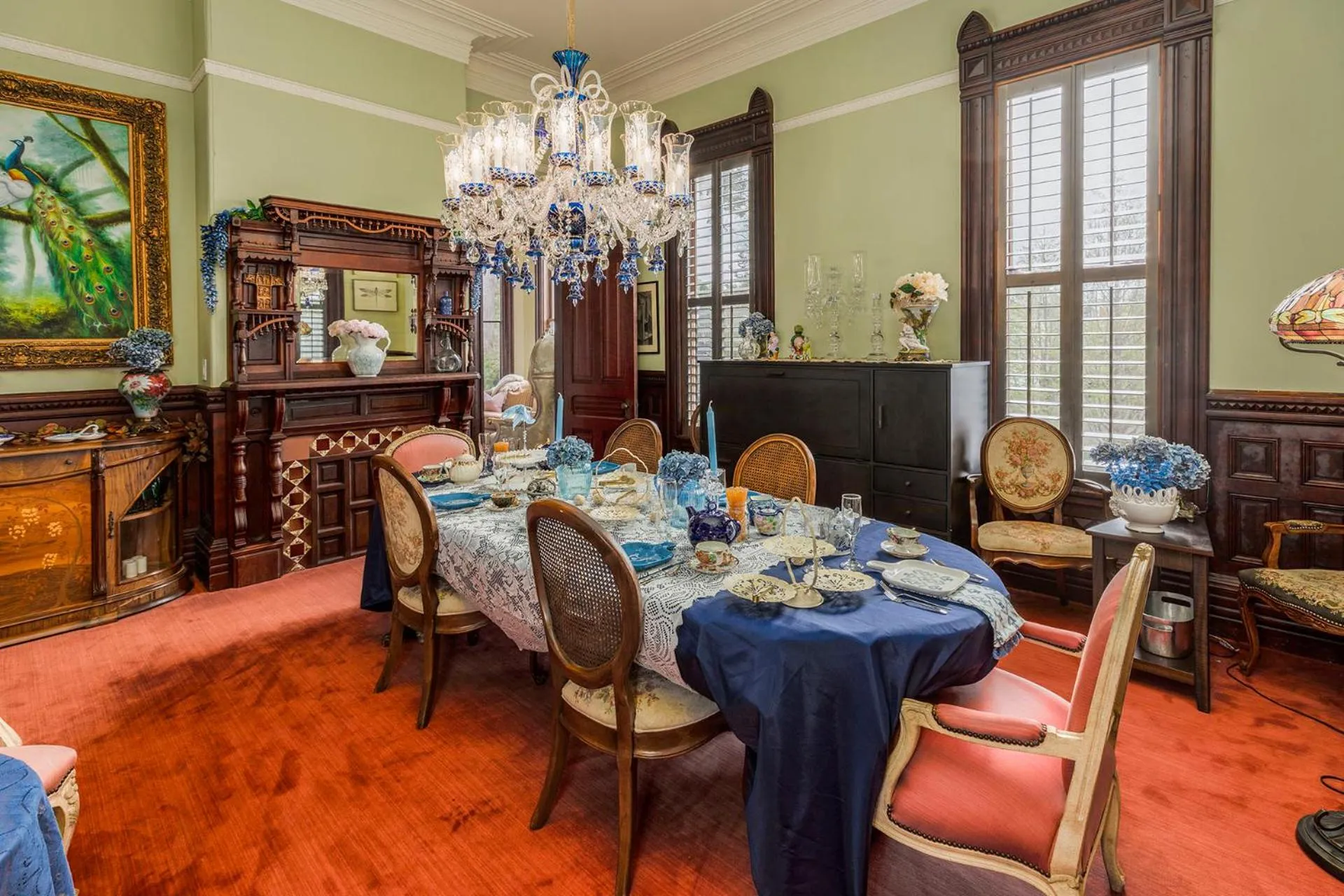 Dining area in Pinc Lady Mansion