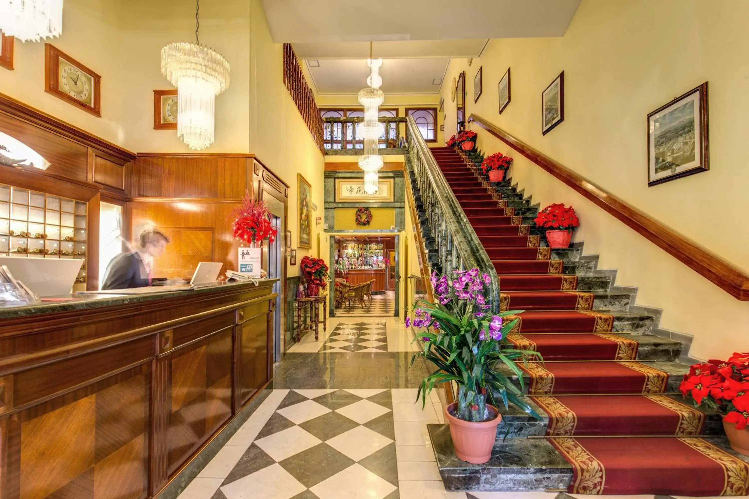 Lobby or reception in Hotel Impero Lobby or reception in Hotel Impero