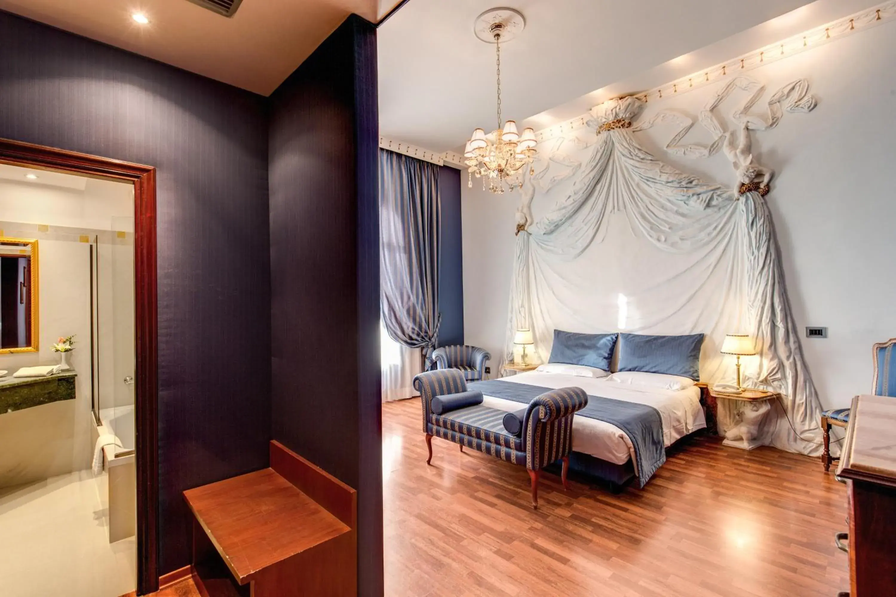 Bedroom, Bed in Hotel Impero Bedroom, Bed in Hotel Impero