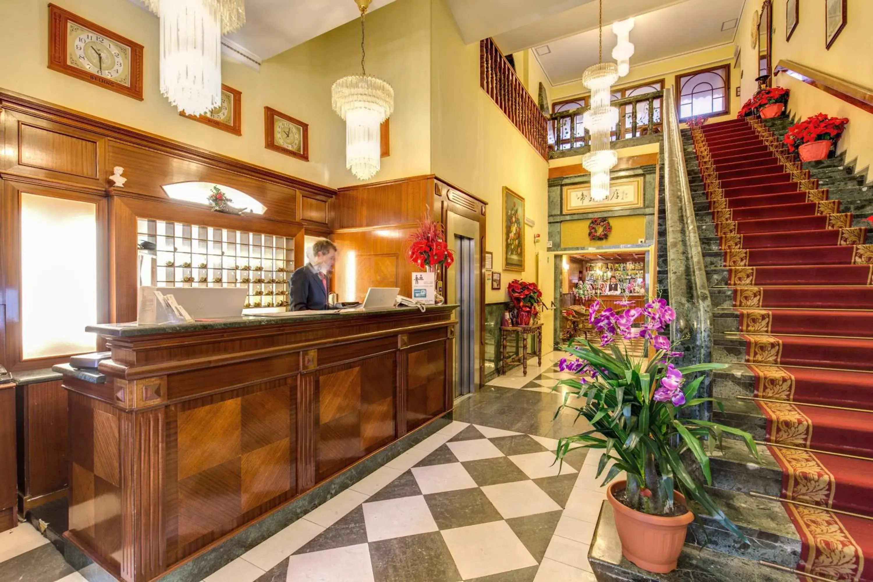 Lobby or reception in Hotel Impero Lobby or reception in Hotel Impero