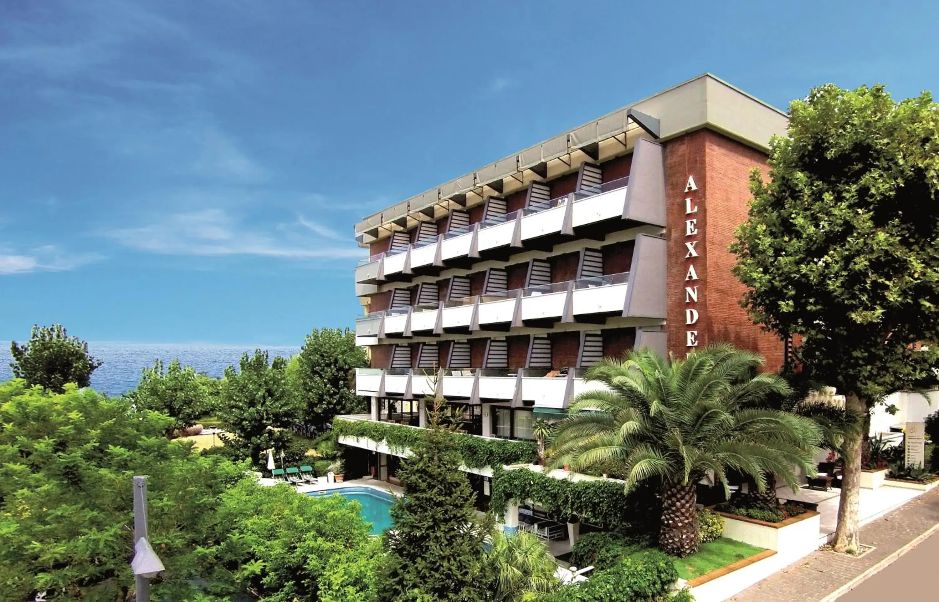 Patio, Property Building in Hotel Alexander