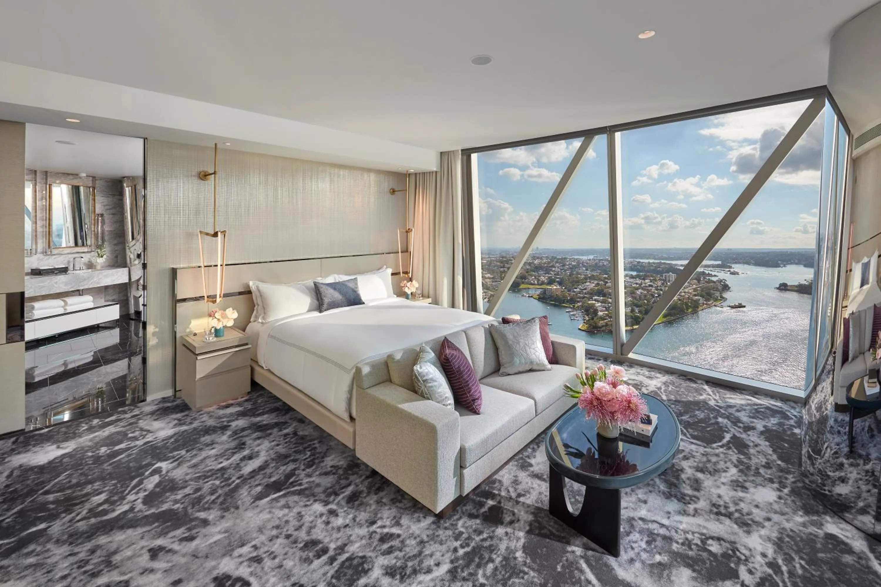 Bedroom, Bed in Crown Towers Sydney