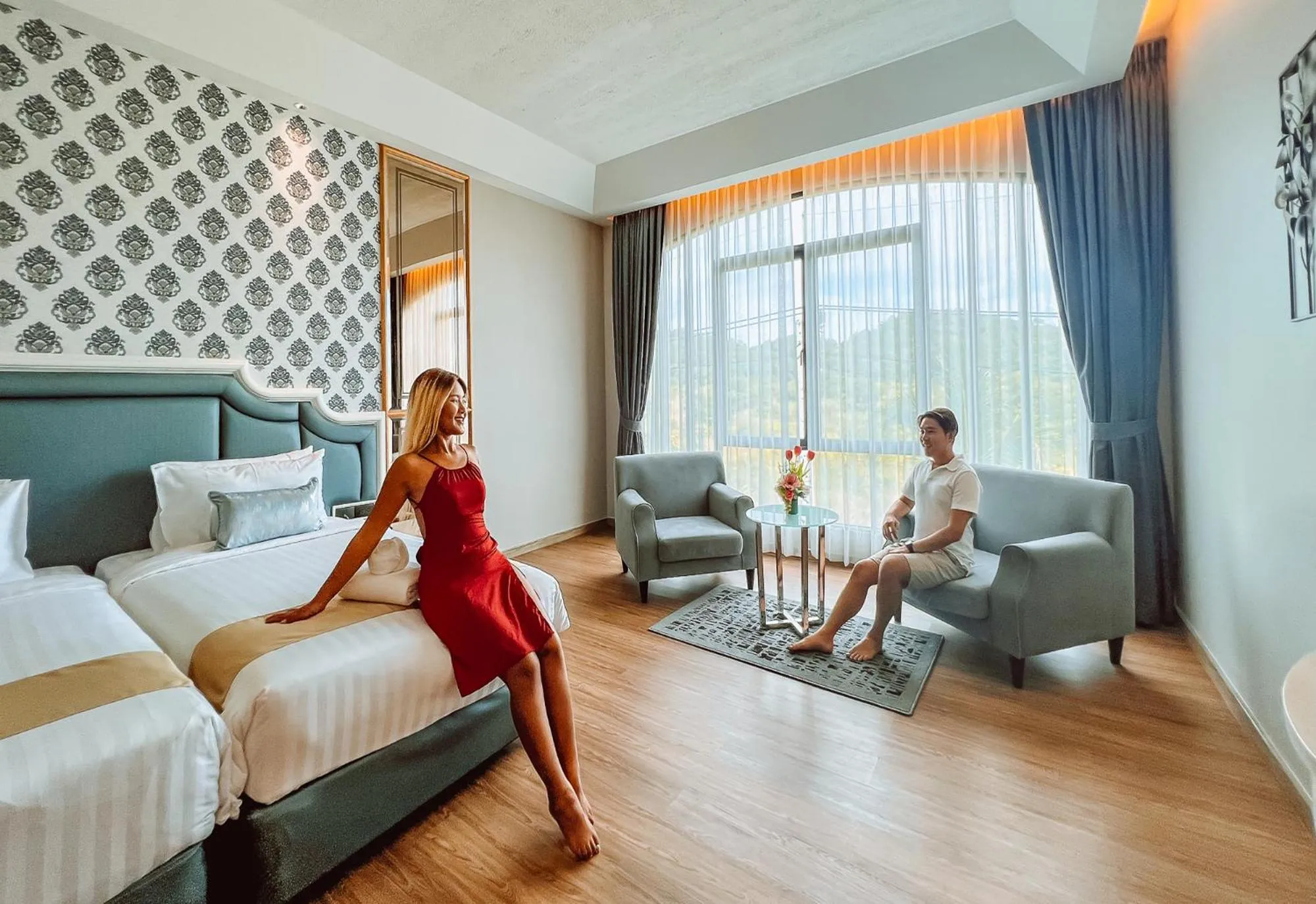 Photo of the whole room, Bed in Grand Lord Hotel & Residence - Pattaya