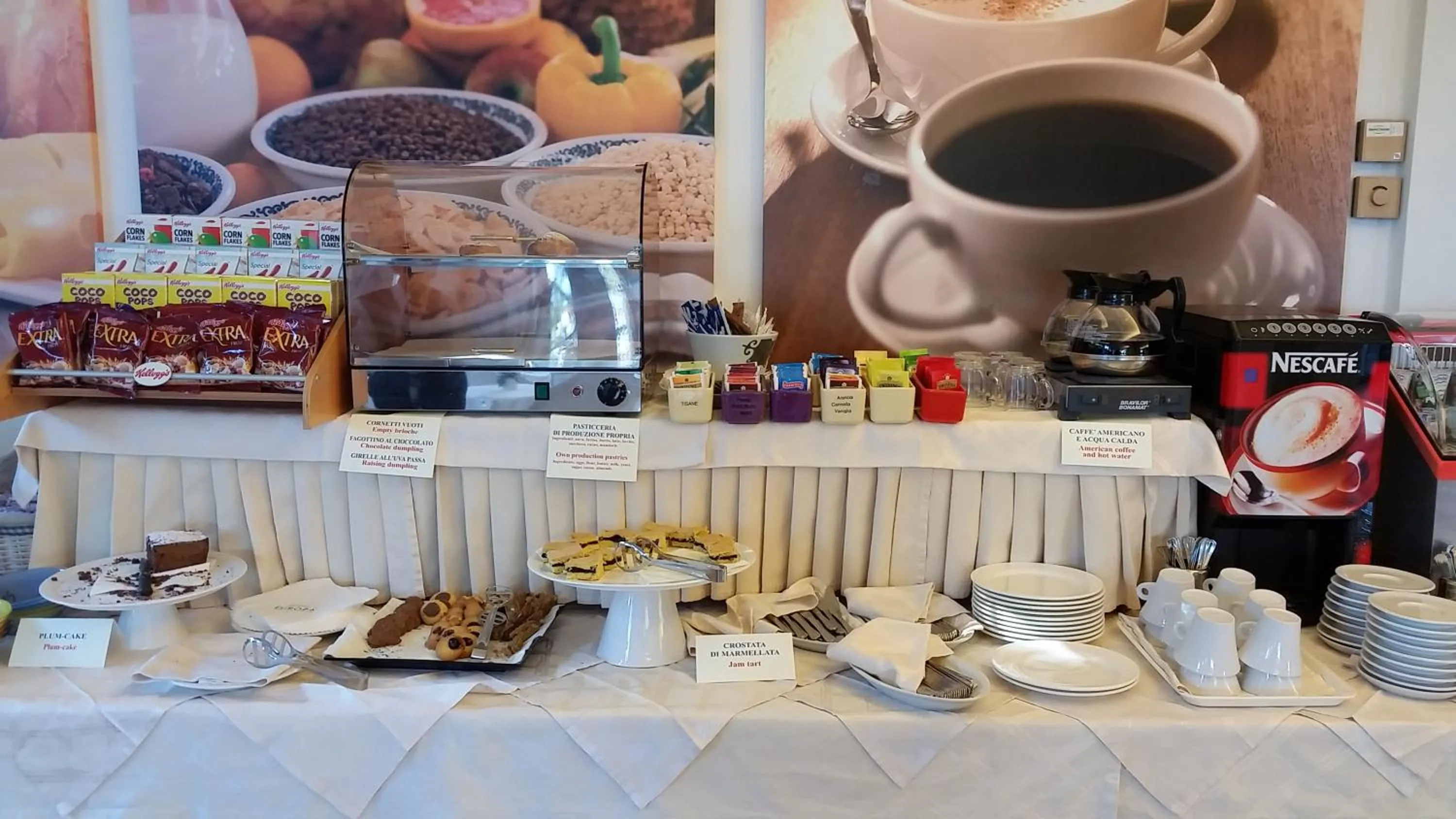 Continental breakfast in Hotel Europa Beach Village