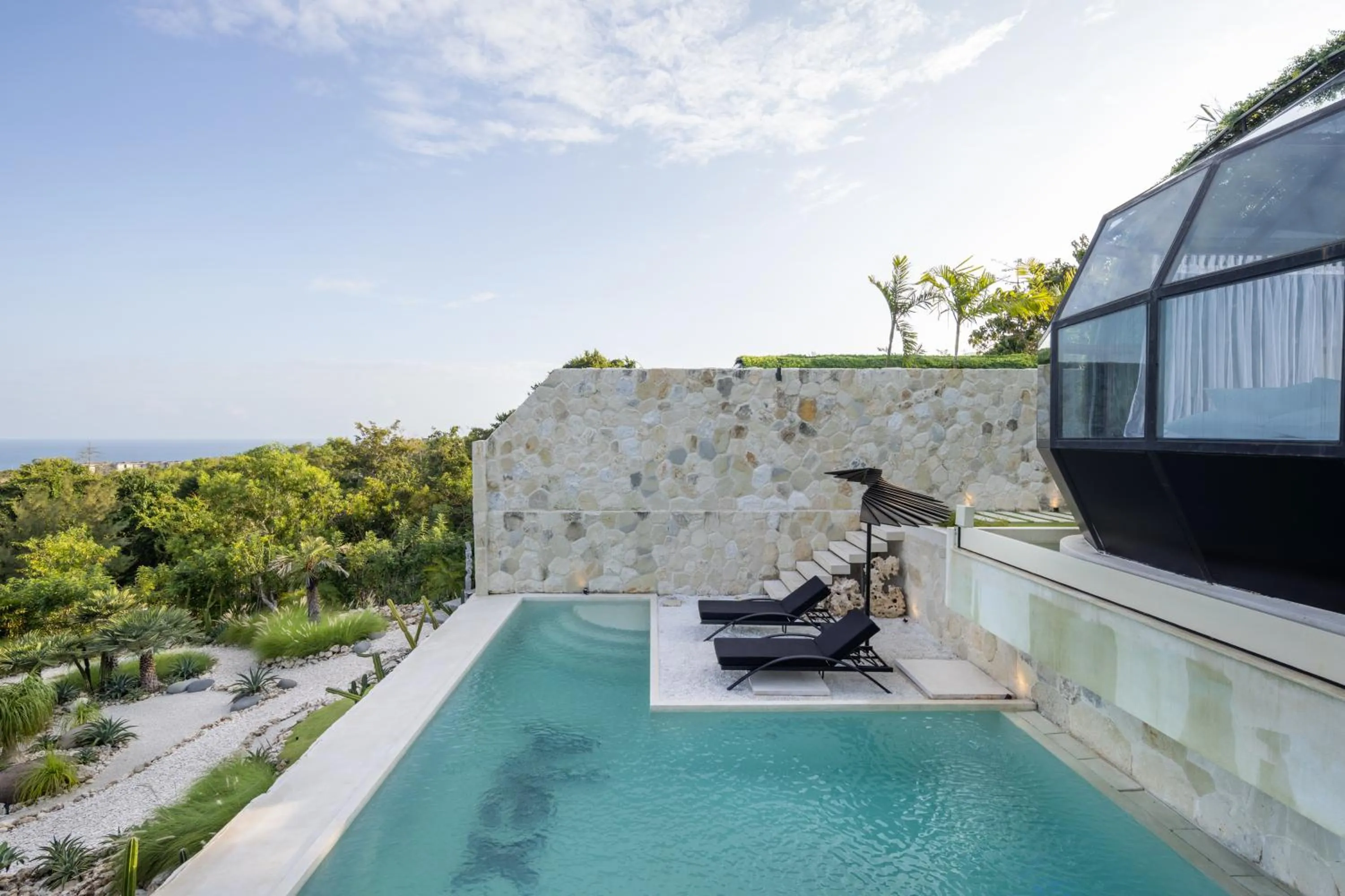 Pool view in Airship Bali by Alex Villas