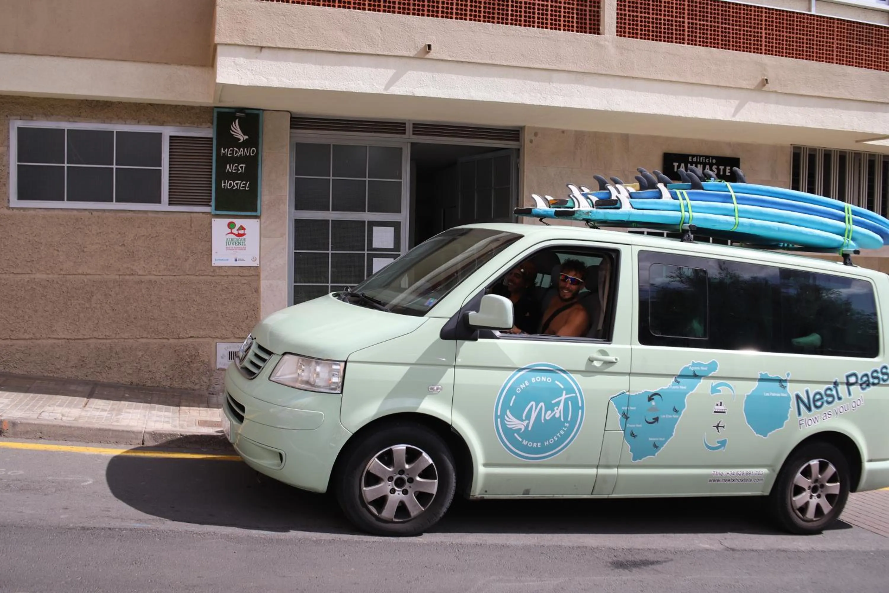 shuttle in Medano Nest Hostel