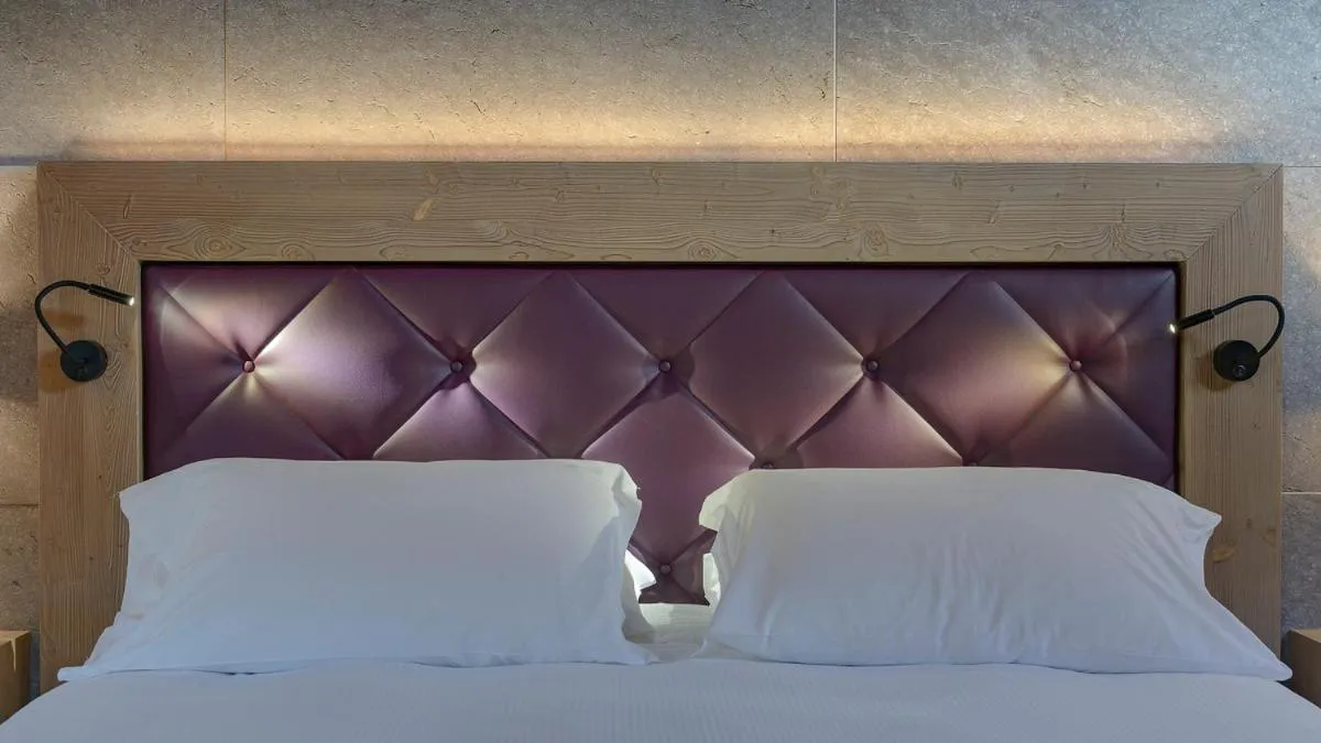 Decorative detail, Bed in Royal Hotel Cortina