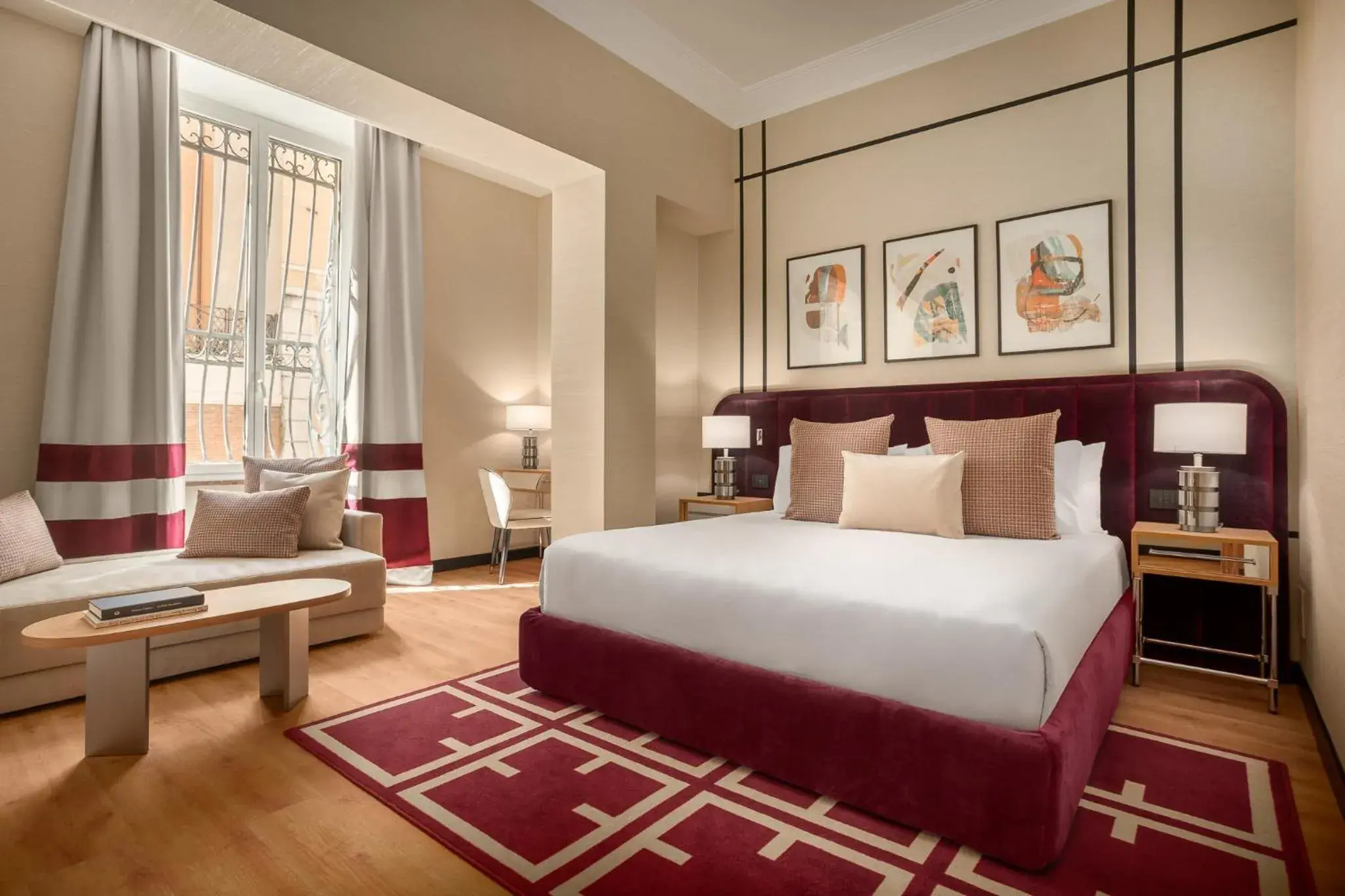 Bed in Room Mate Collection Mia, Rome Colosseum Bed in Room Mate Collection Mia, Rome Colosseum