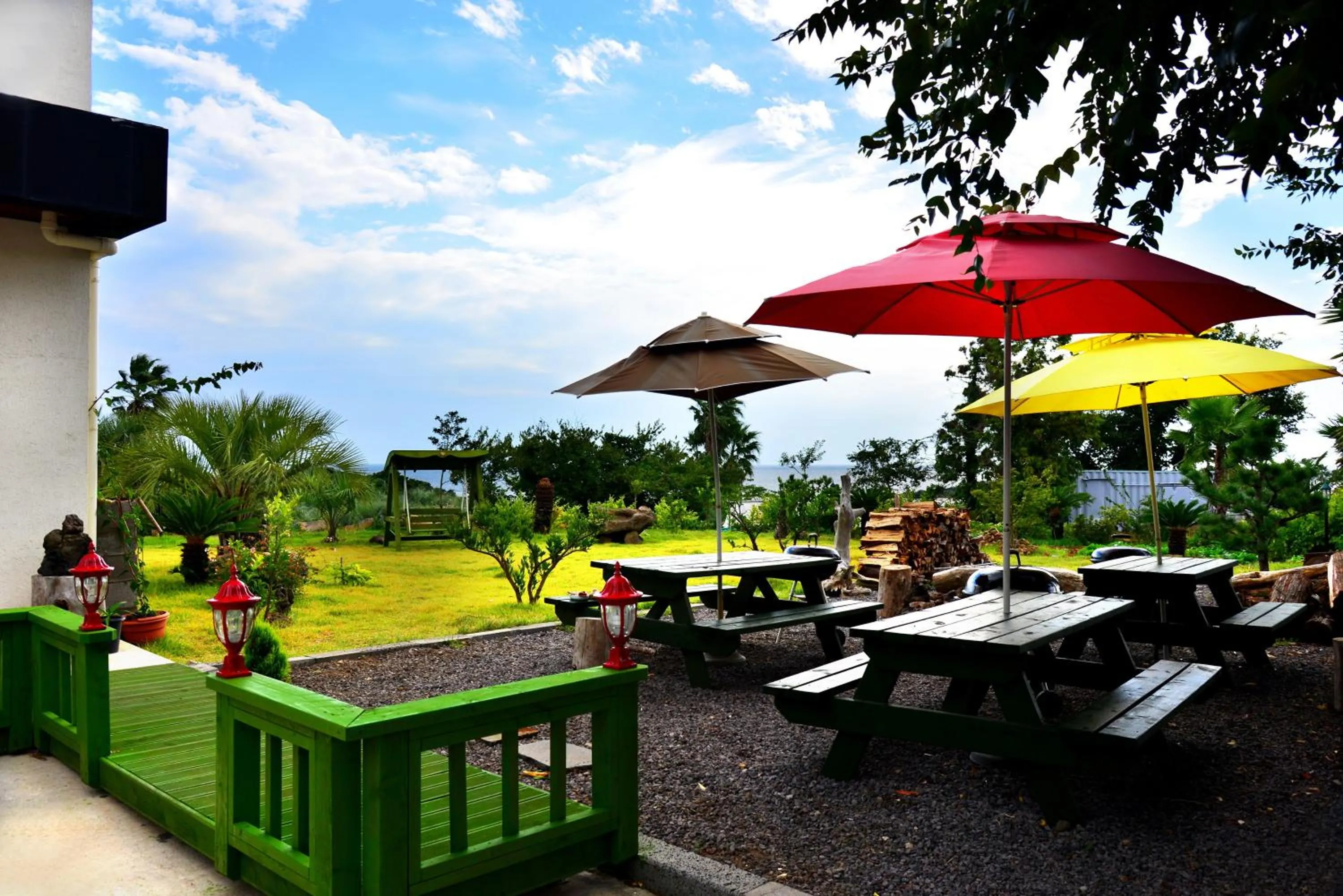 Patio in Jeju Bada Wi Olle Pension