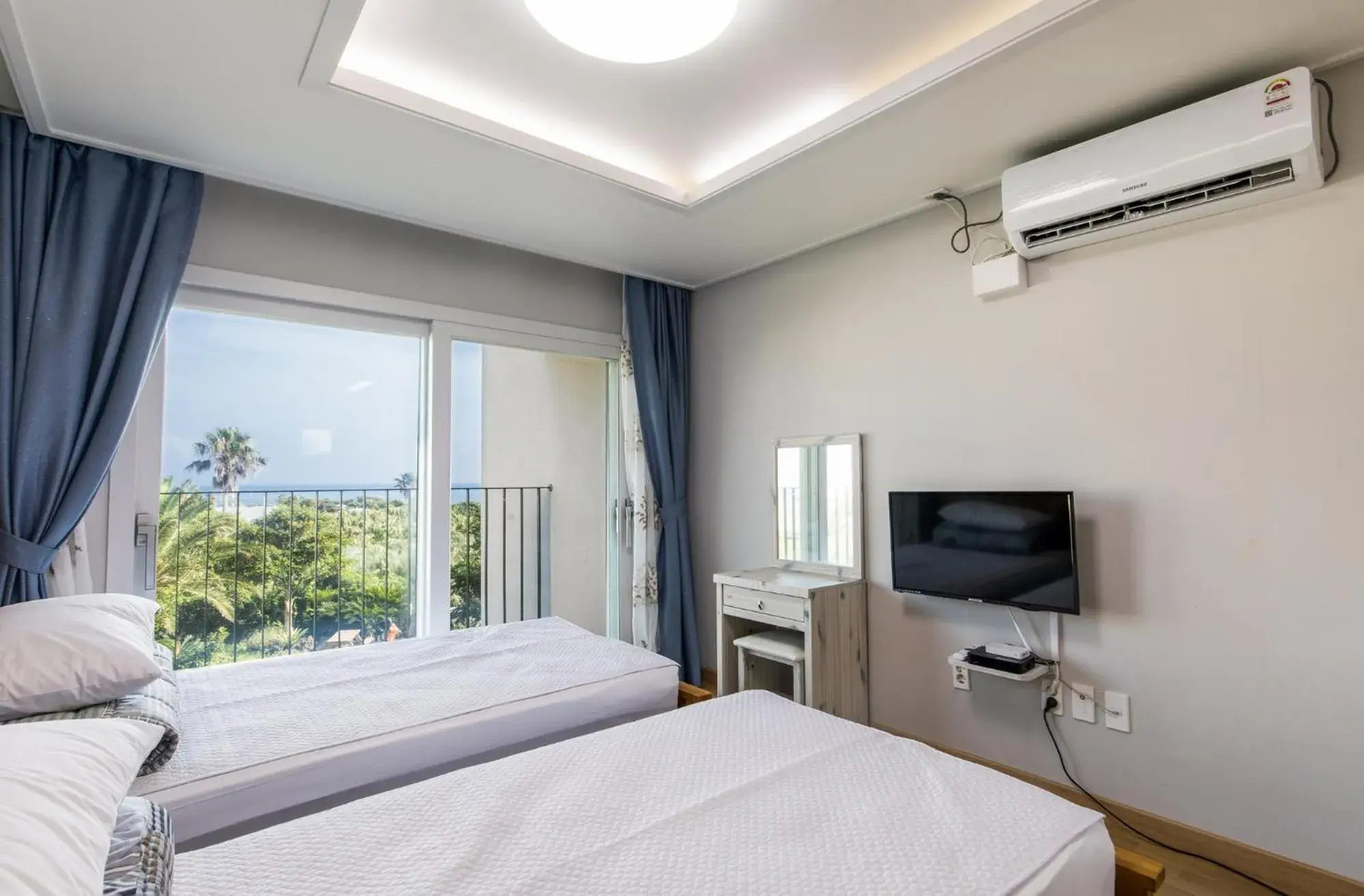 Bed in Jeju Bada Wi Olle Pension Bed in Jeju Bada Wi Olle Pension