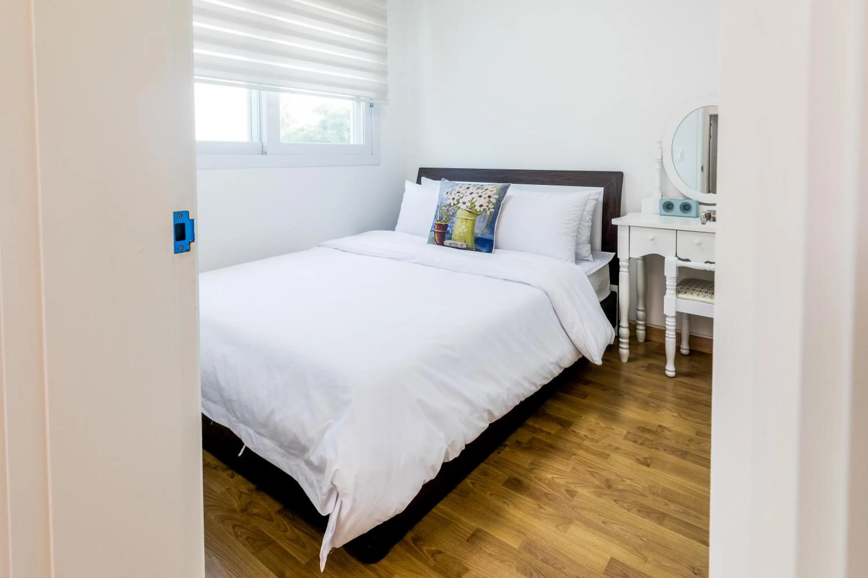 Bed in Jeju Bada Wi Olle Pension