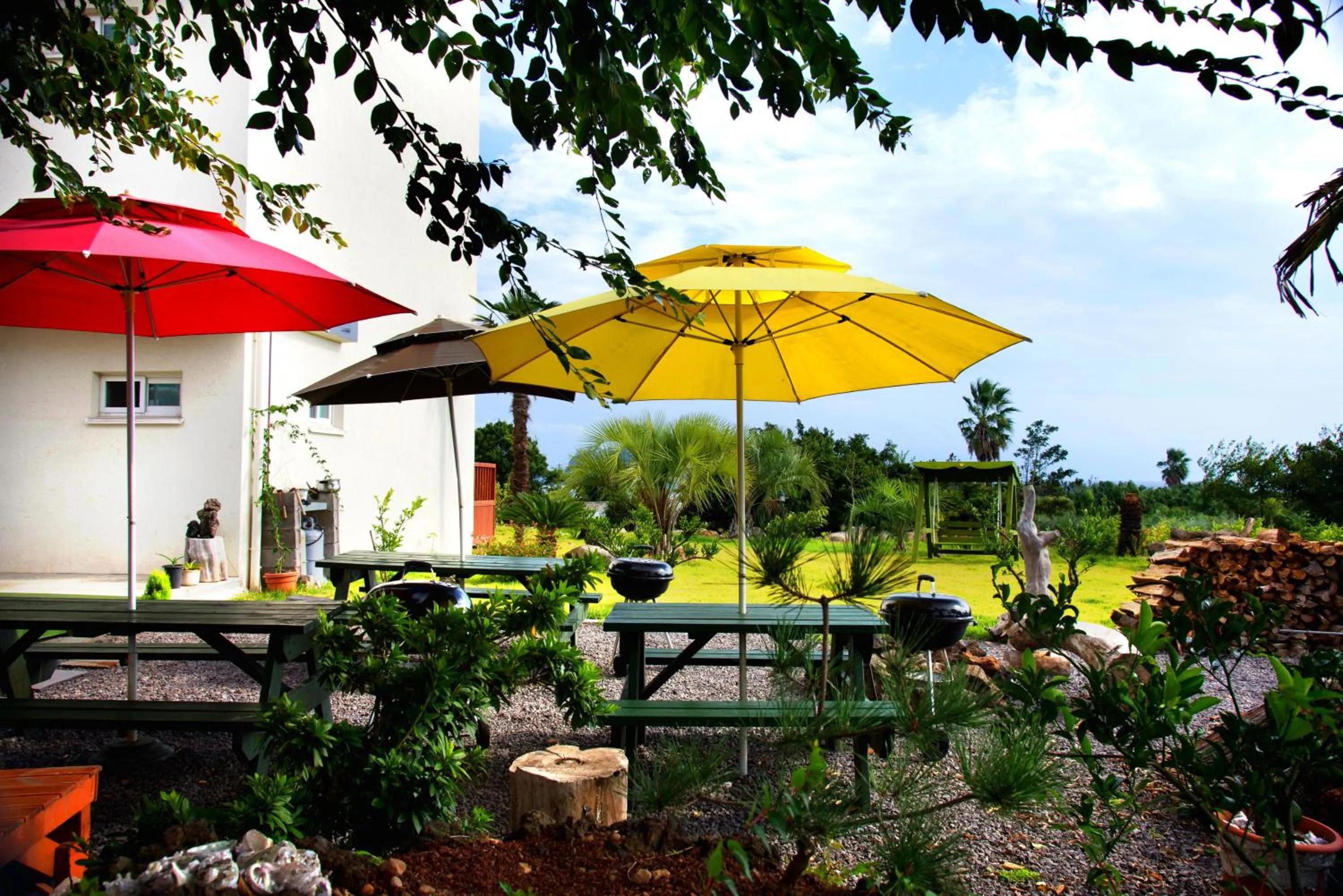 Patio in Jeju Bada Wi Olle Pension