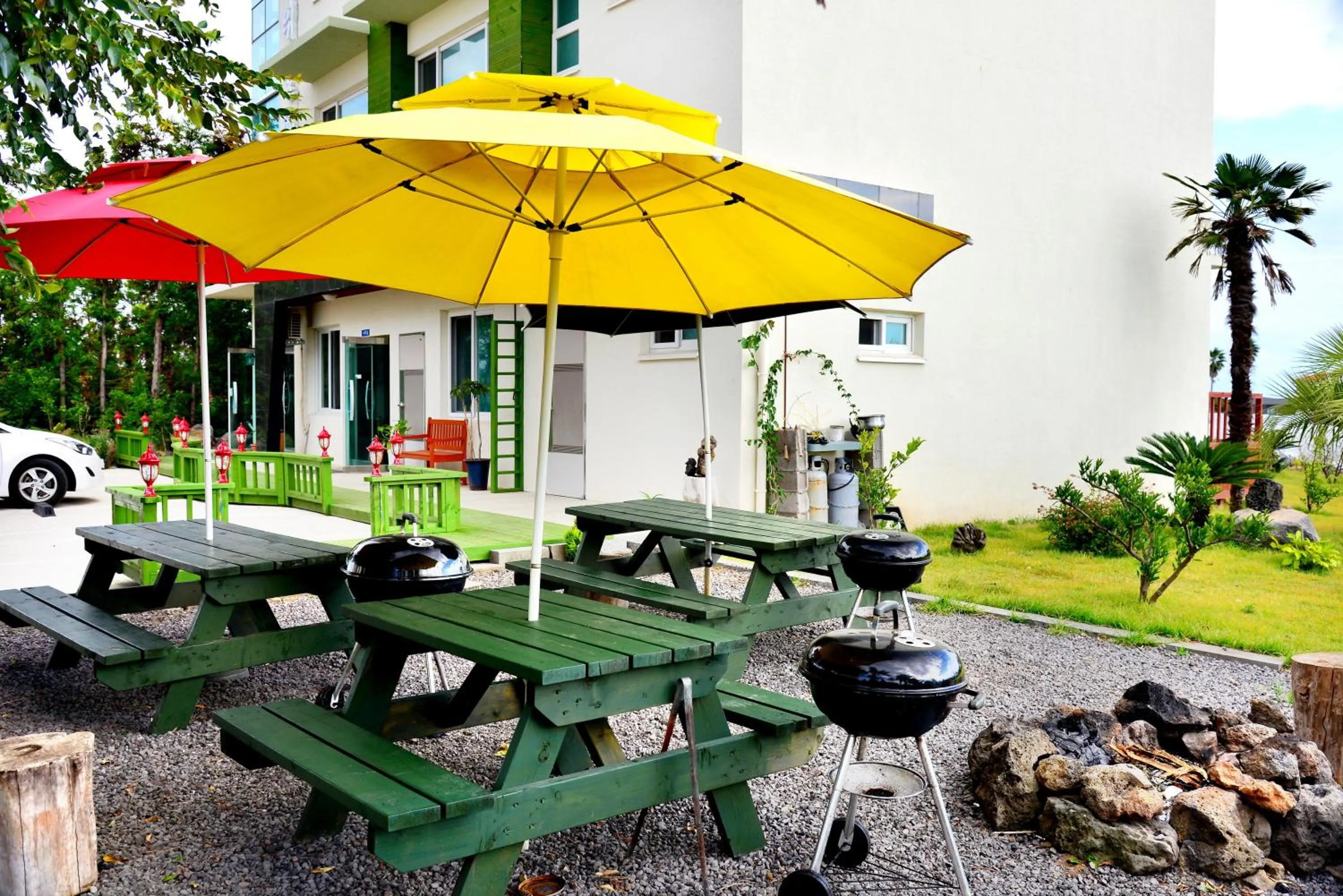 Patio in Jeju Bada Wi Olle Pension