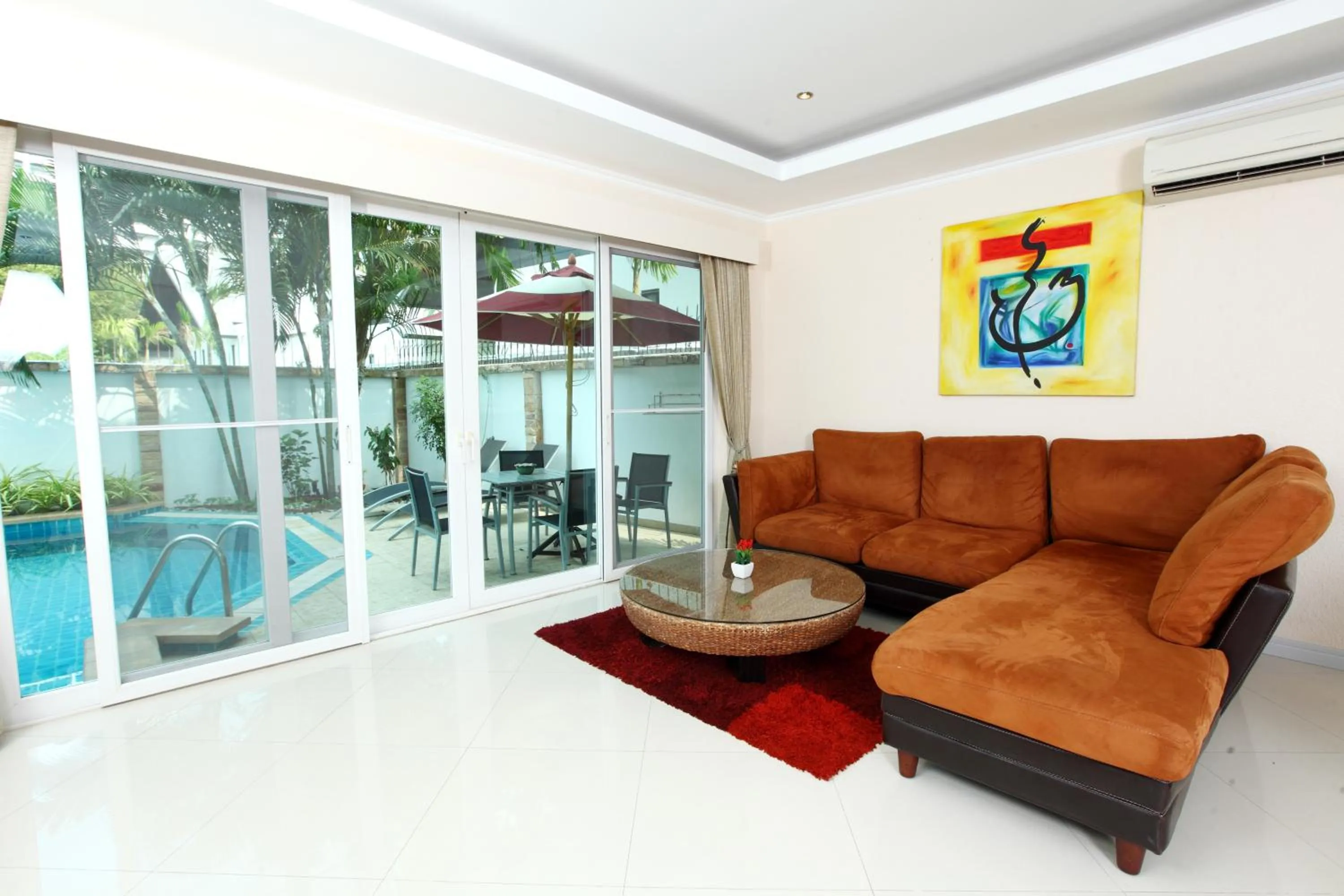 Patio in Hidden Palm Pool Villas