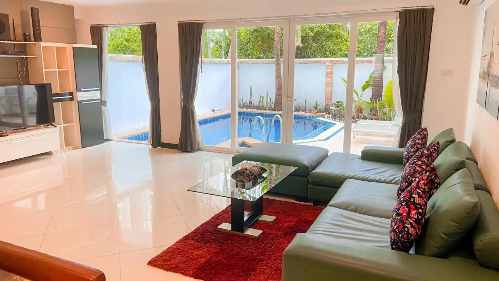 Living room in Hidden Palm Pool Villas Living room in Hidden Palm Pool Villas