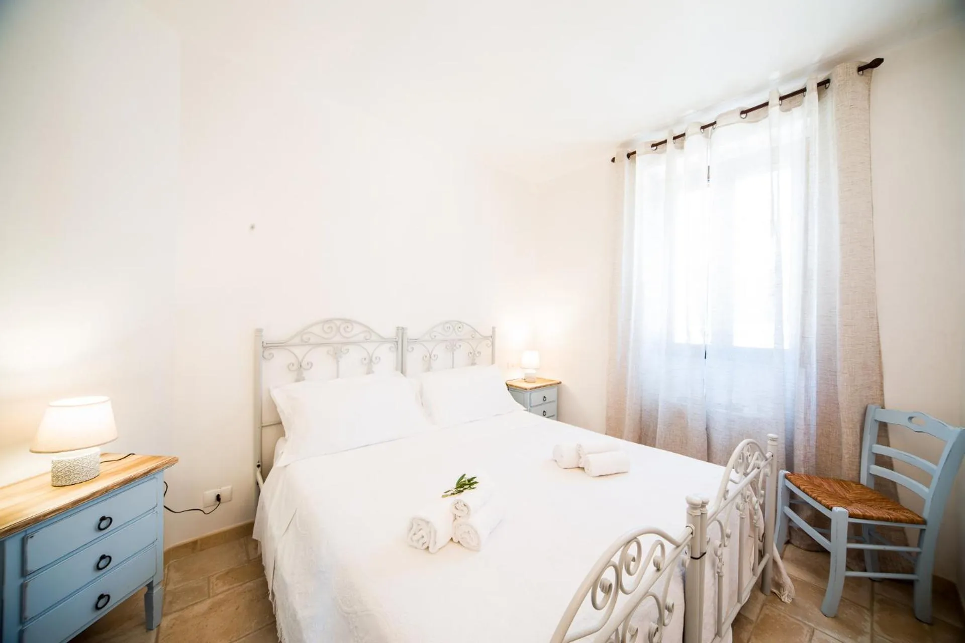 Bed in Trulli Nuova Aia Resort